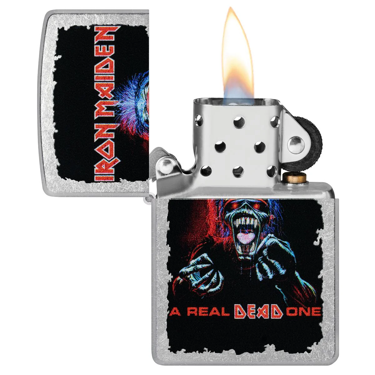 Zippo Lighter: Iron Maiden, A Real Dead One - Street Chrome 47243 - Image 3