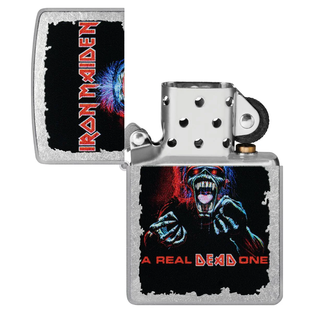 Zippo Lighter: Iron Maiden, A Real Dead One - Street Chrome 47243 - Image 4