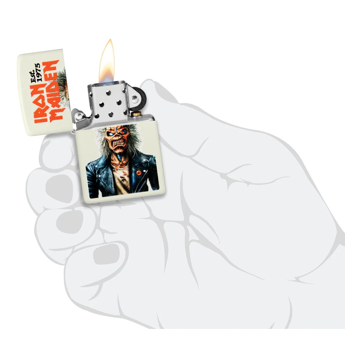 Zippo Lighter: Iron Maiden, Est. 1975 - Glow-in-the-Dark 47198 - Image 6
