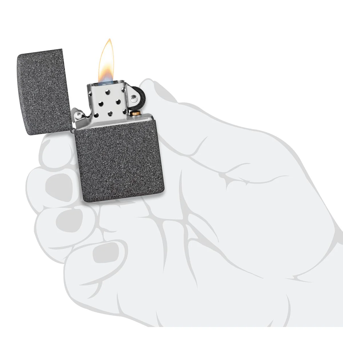 Zippo Lighter: Iron Stone 211 - Image 6