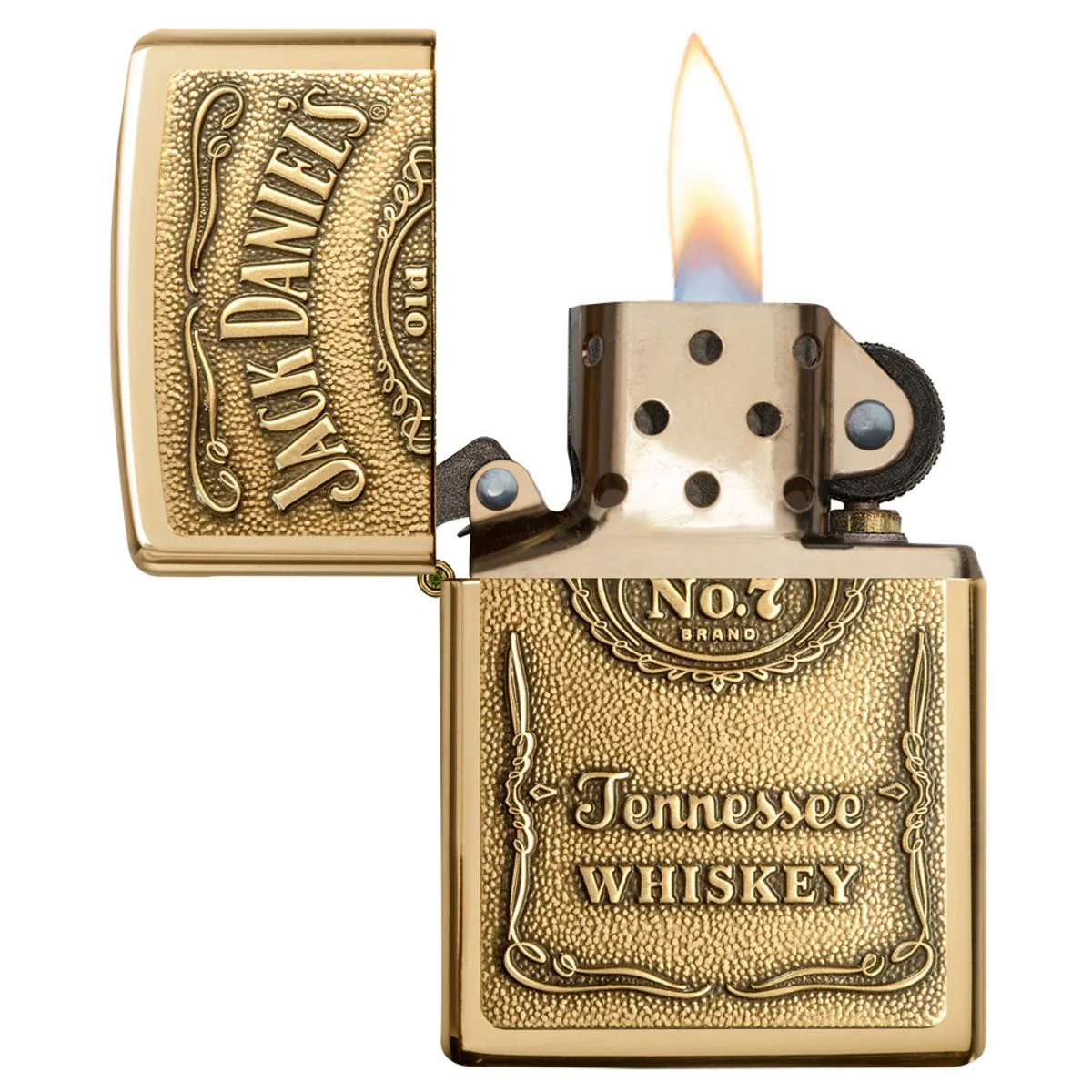 Zippo Lighter: Jack Daniels Label Emblem - HP Brass 254BJD.428 - Image 3