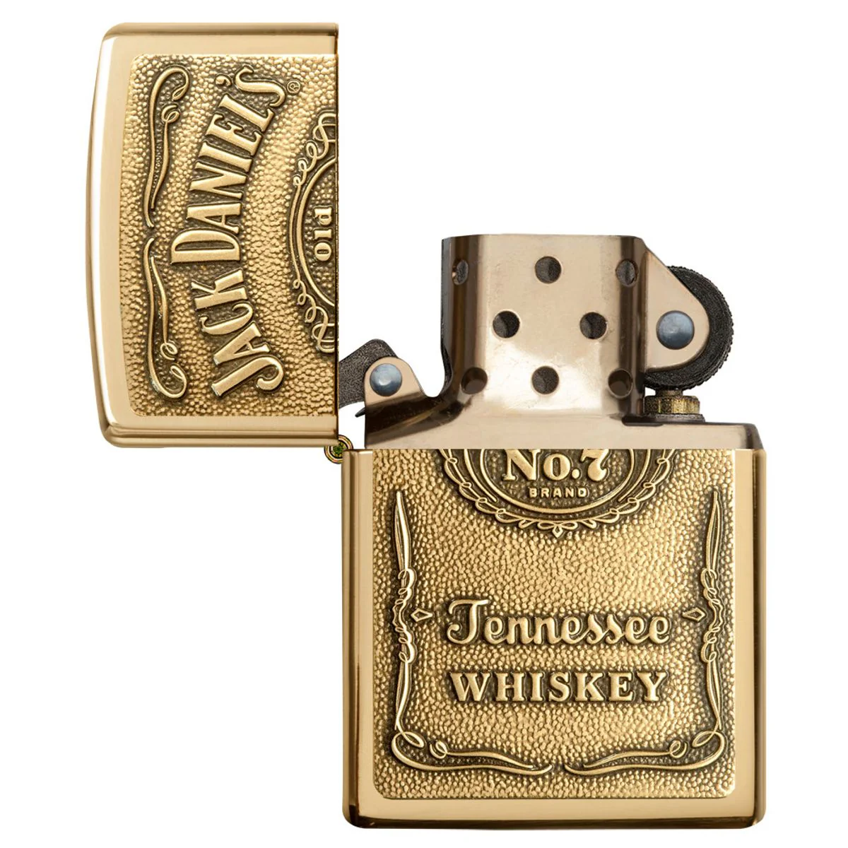Zippo Lighter: Jack Daniels Label Emblem - HP Brass 254BJD.428 - Image 4