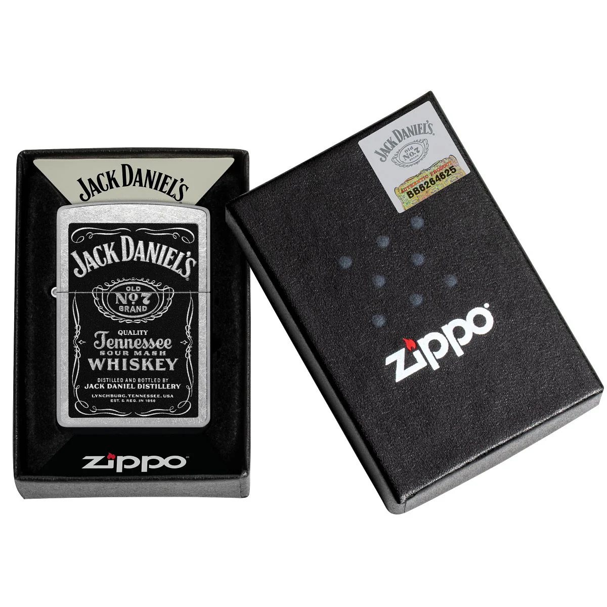 Zippo Lighter: Jack Daniels Label - Street Chrome 24779 - Image 6