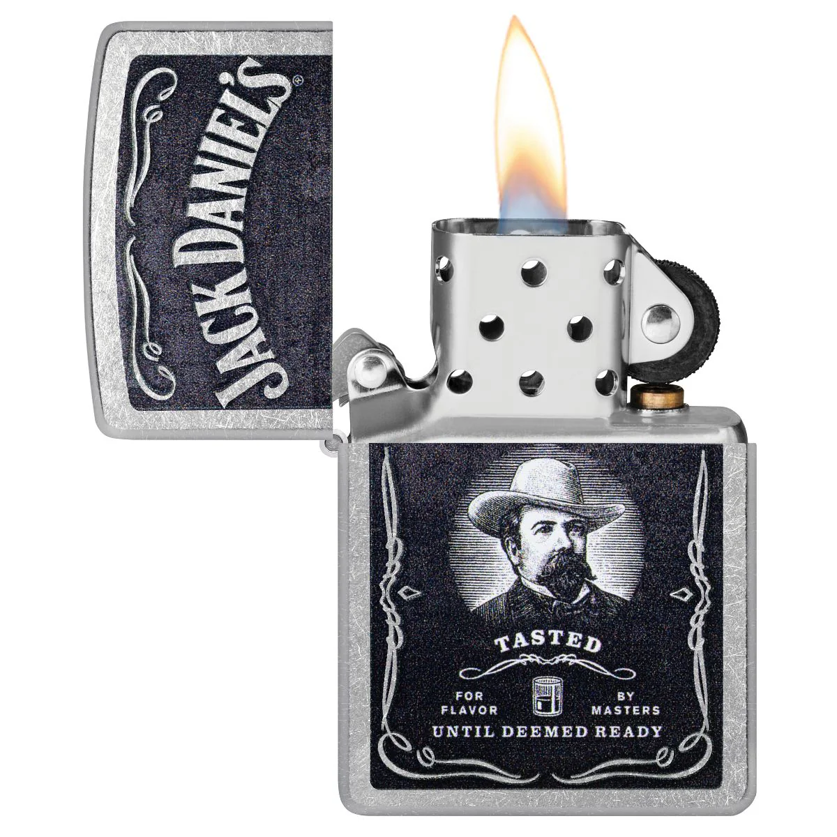 Zippo Lighter: Jack Daniel's Logo - Street Chrome 48748 - Image 3