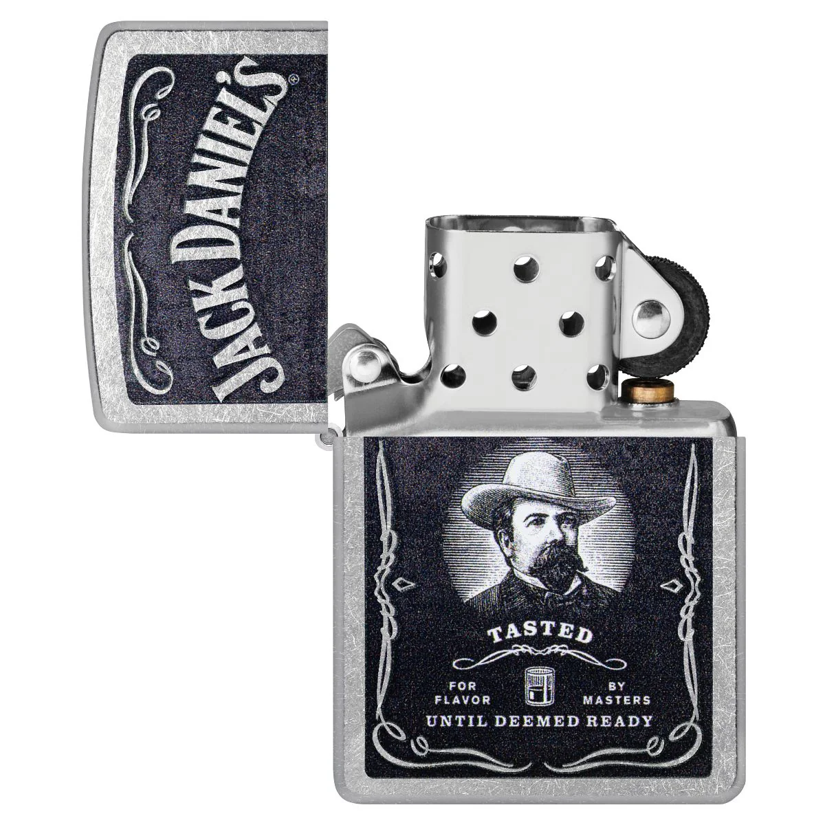 Zippo Lighter: Jack Daniel's Logo - Street Chrome 48748 - Image 4