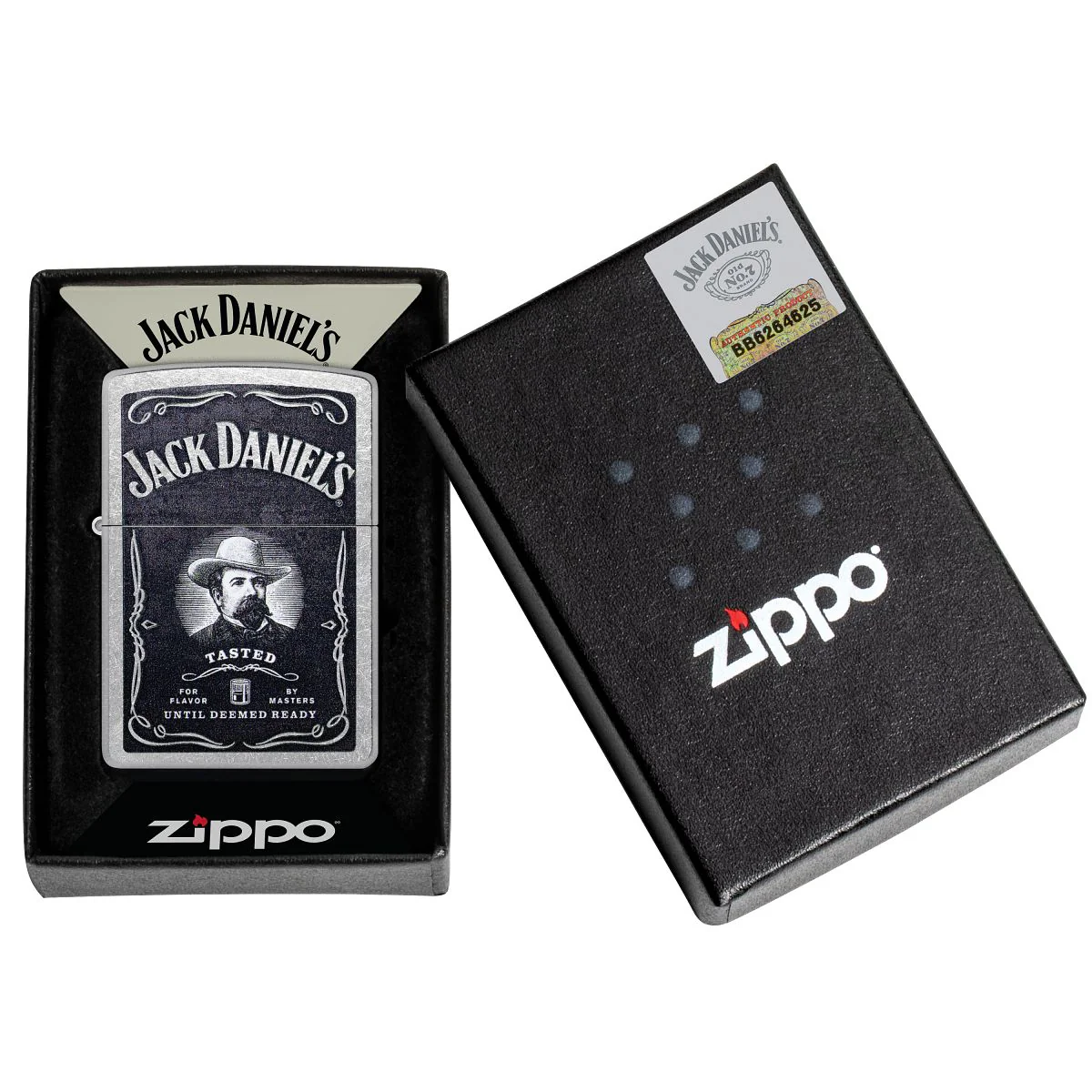 Zippo Lighter: Jack Daniel's Logo - Street Chrome 48748 - Image 6