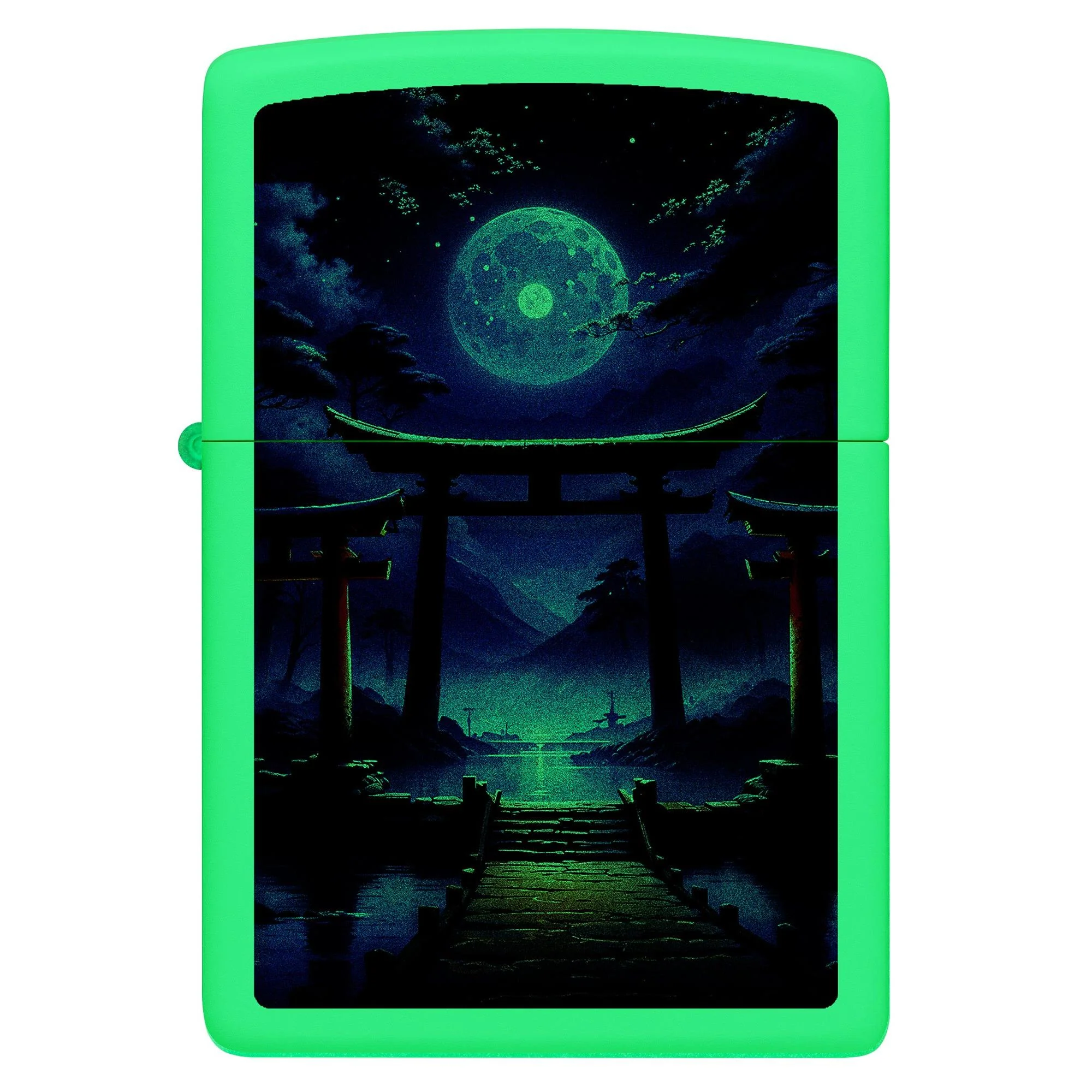 Zippo Lighter: Japanese Temple - Glow-in-the-Dark 81670 - Image 2