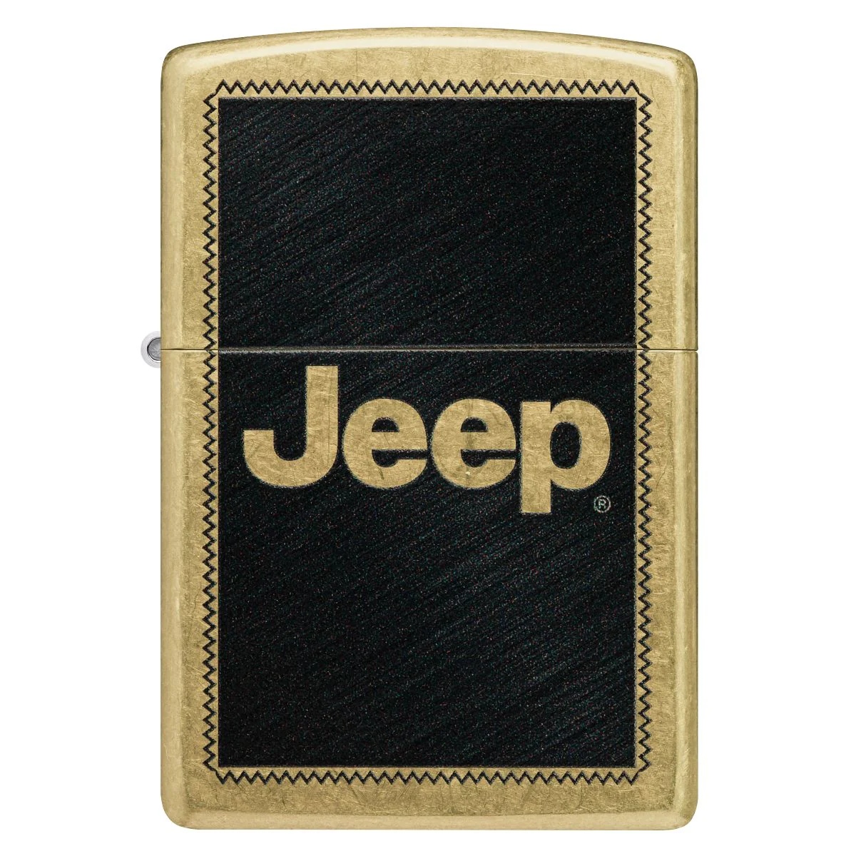 Zippo Lighter: Jeep Logo - Street Brass 46225 - Image 2