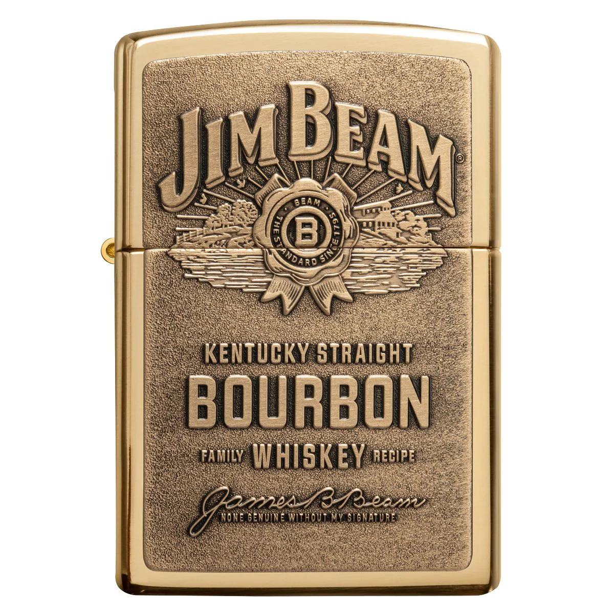 Zippo Lighter: Jim Beam Emblem - HP Brass 254BJB.929 - Image 3