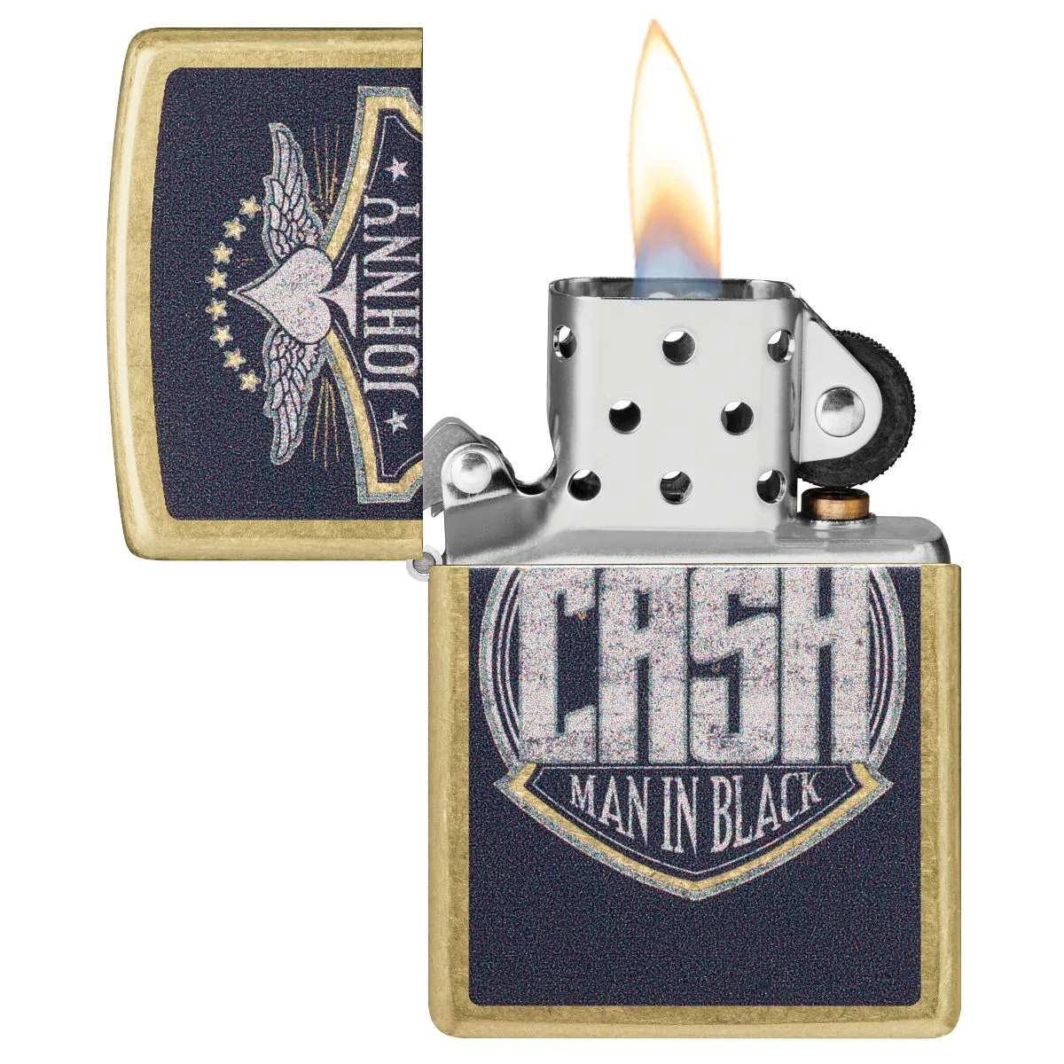 Zippo Lighter: Johnny Cash, Man in Black - Street Brass 47200 - Image 3