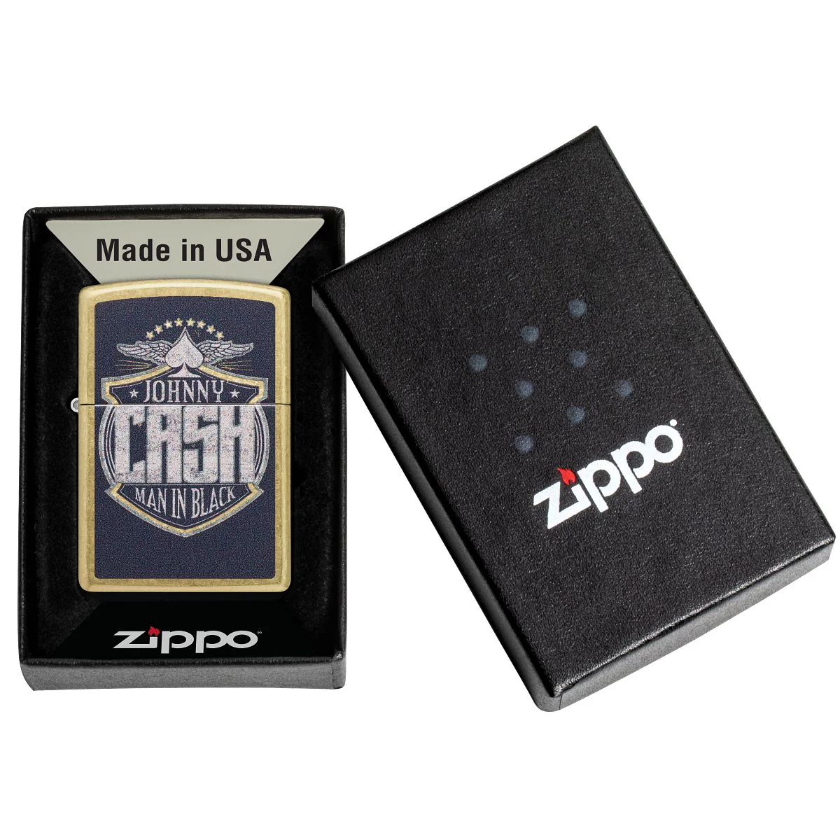 Zippo Lighter: Johnny Cash, Man in Black - Street Brass 47200 - Image 6