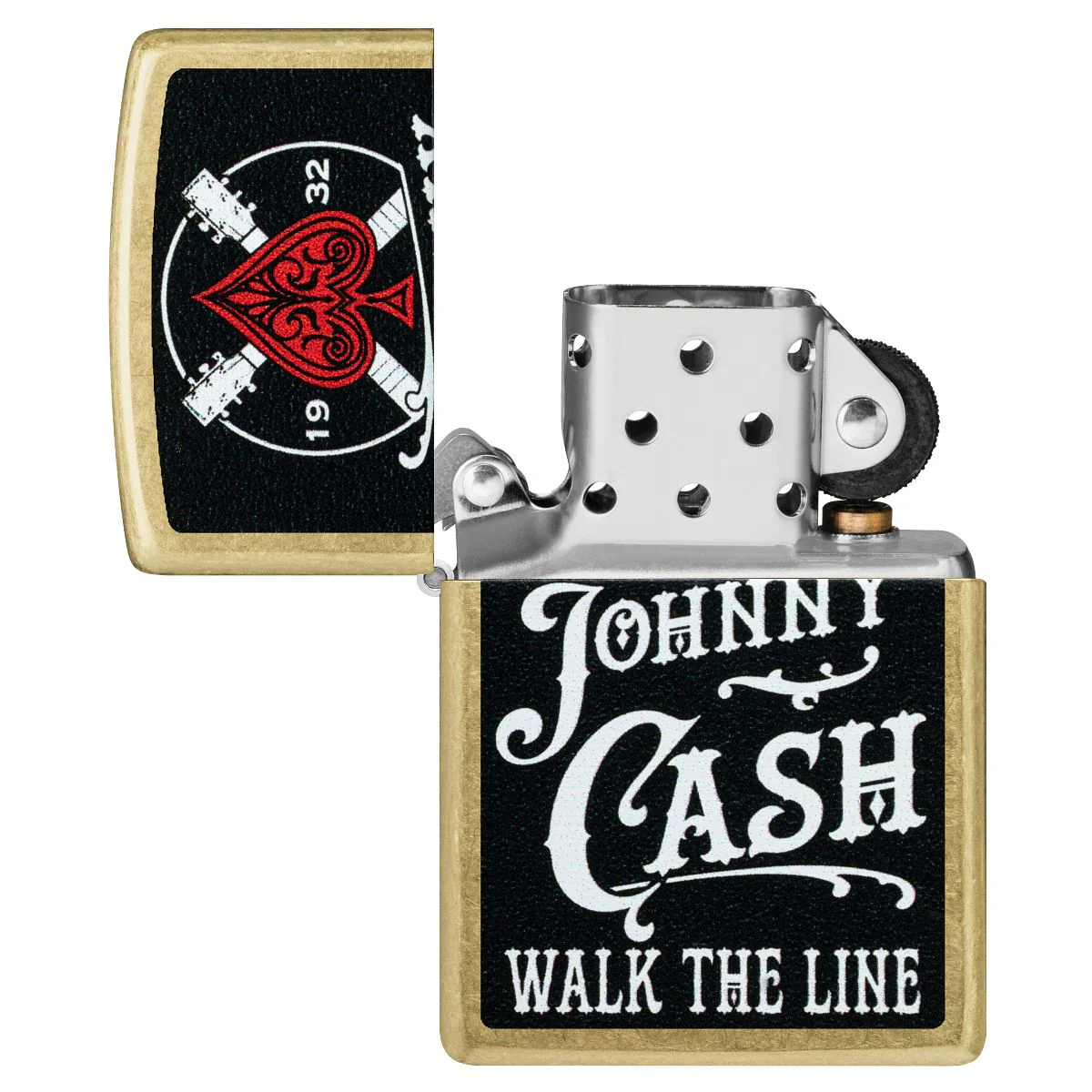 Zippo Lighter: Johnny Cash, Walk the Line - Street Brass 47245 - Image 4