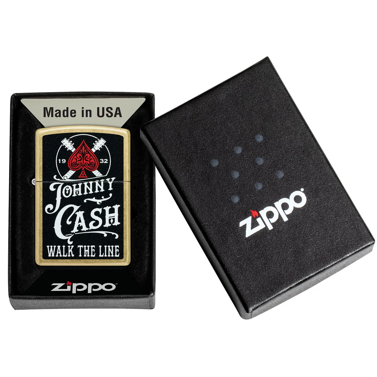 Zippo Lighter: Johnny Cash, Walk the Line - Street Brass 47245 - Image 6