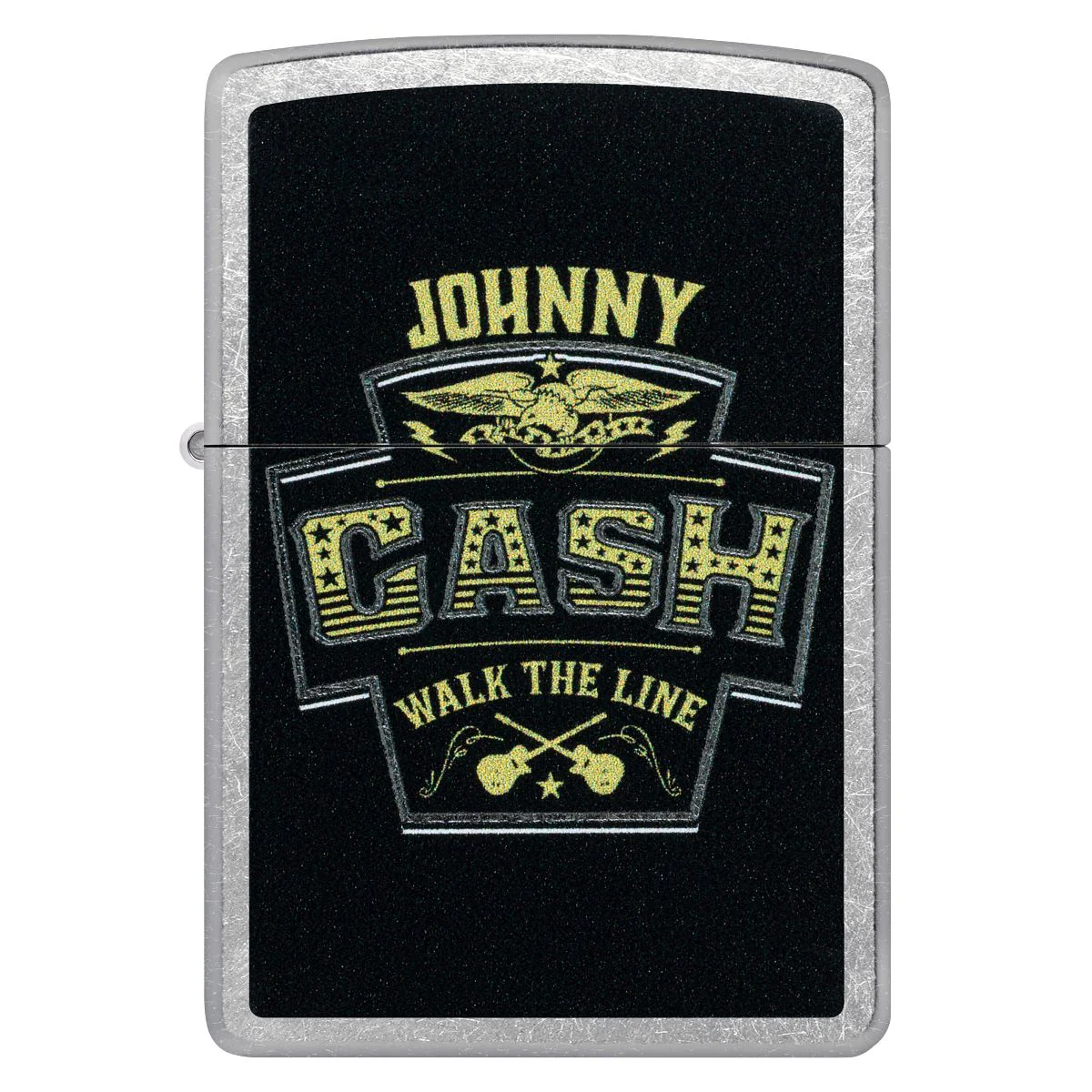 Zippo Lighter: Johnny Cash, Walk the Line - Street Chrome 46592 - Image 2