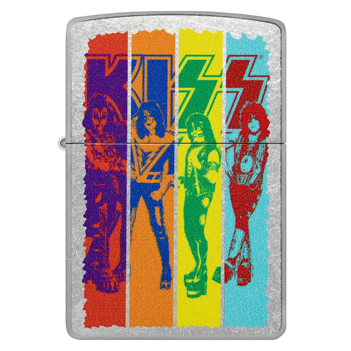 Zippo Lighter: KISS Design - Street Chrome 47244 - Image 2