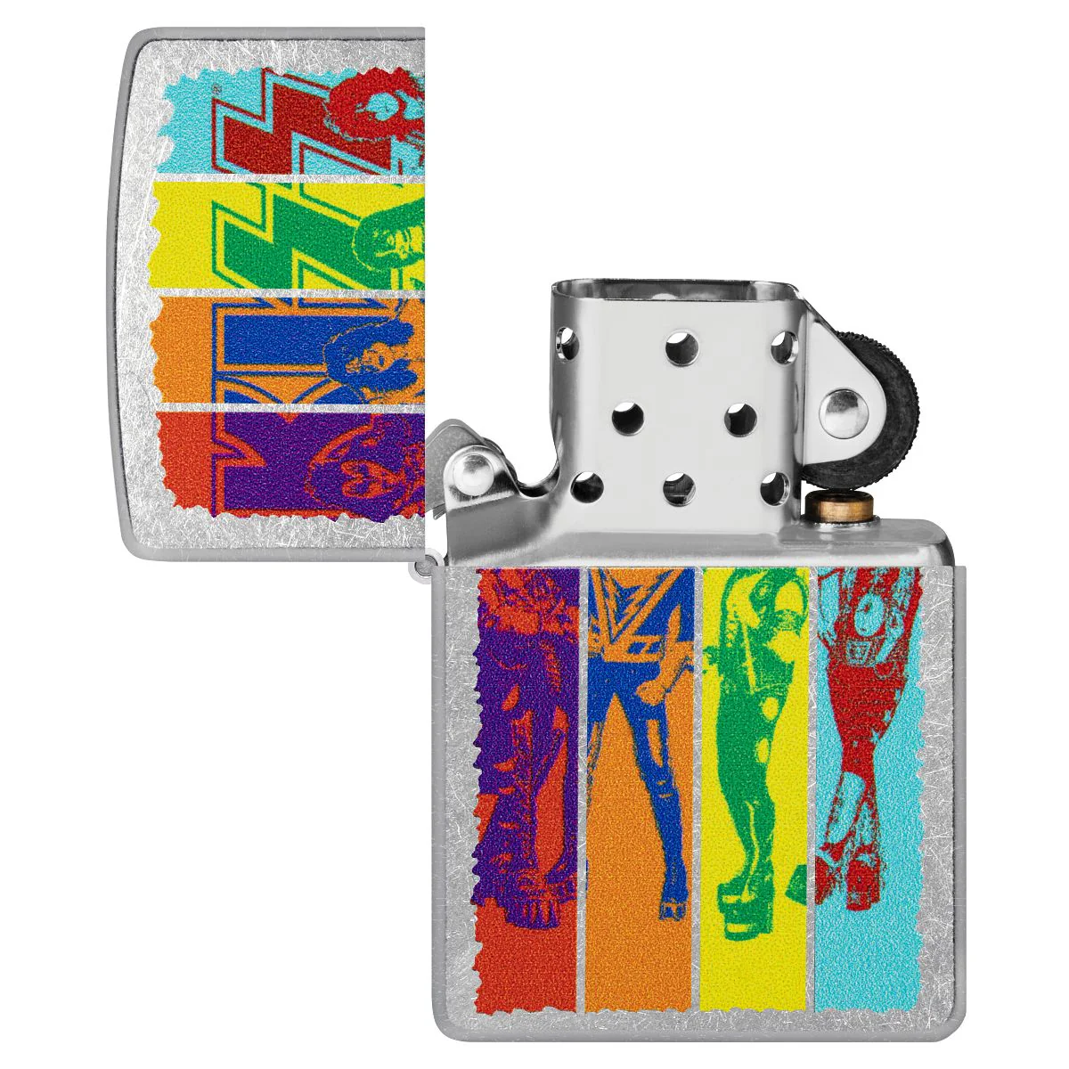 Zippo Lighter: KISS Design - Street Chrome 47244 - Image 4