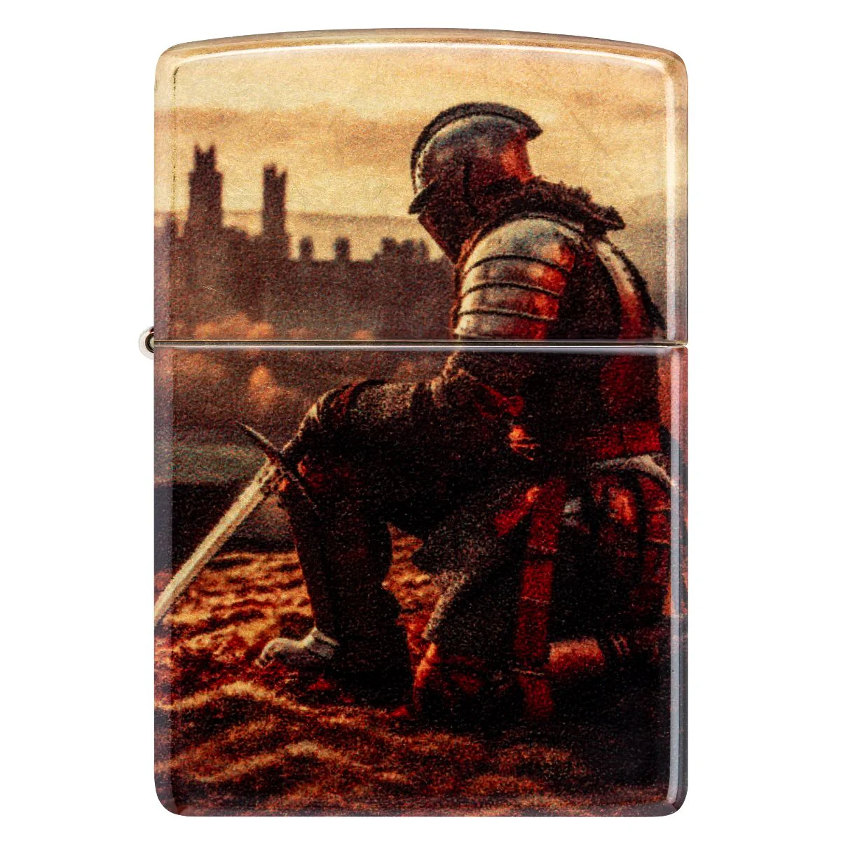 Zippo Lighter: Kneeling Knight - 540 Fusion 46382 - Image 5