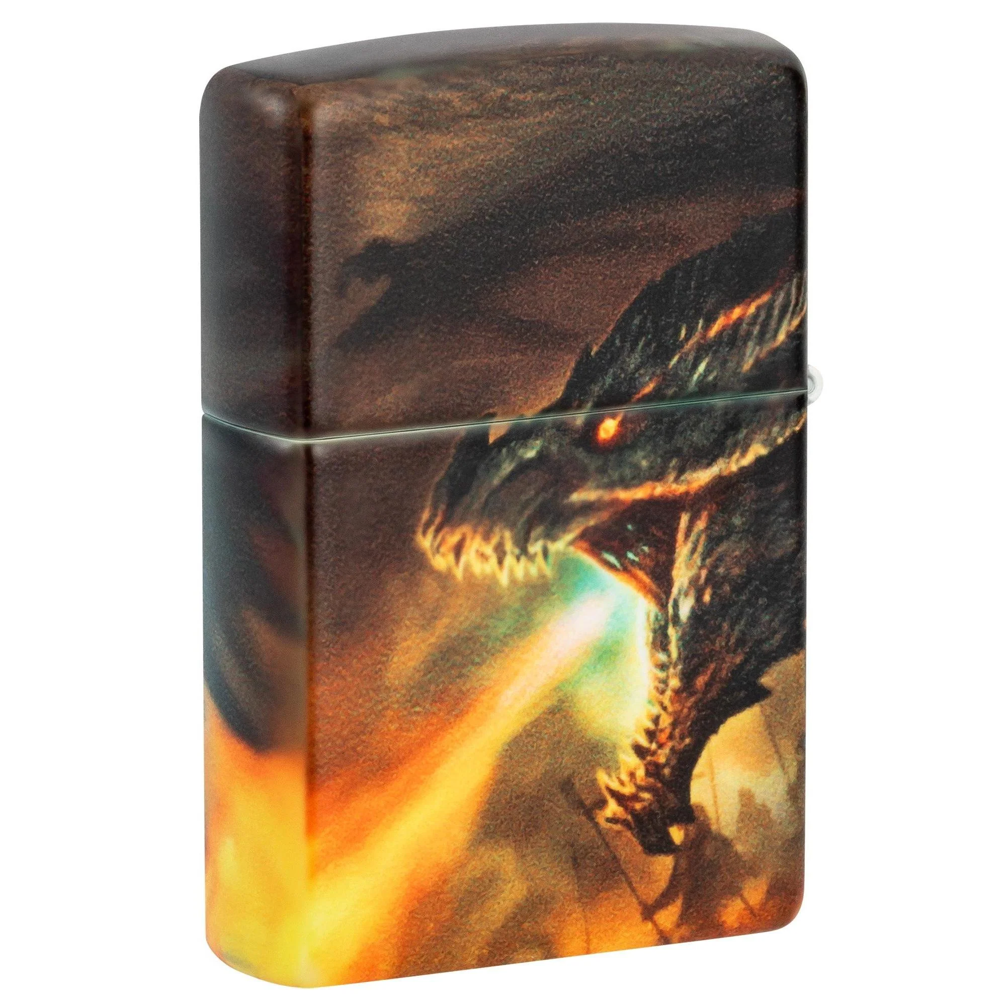 Zippo Lighter: Knight and Dragon Design - 540 Color 46284 - Image 2