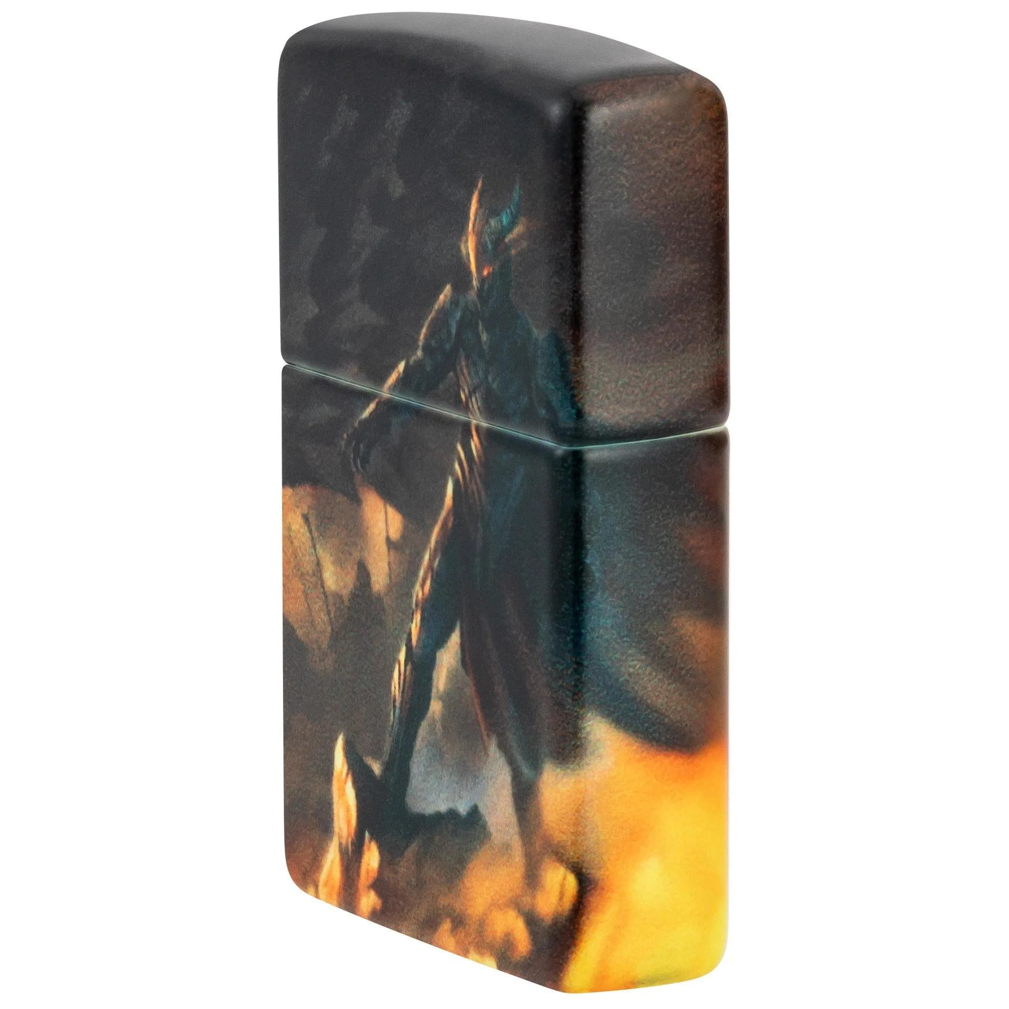 Zippo Lighter: Knight and Dragon Design - 540 Color 46284 - Image 3