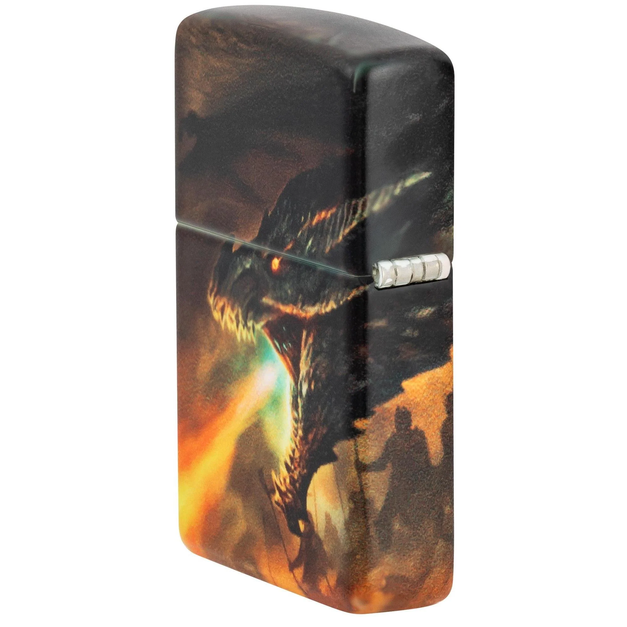 Zippo Lighter: Knight and Dragon Design - 540 Color 46284 - Image 4