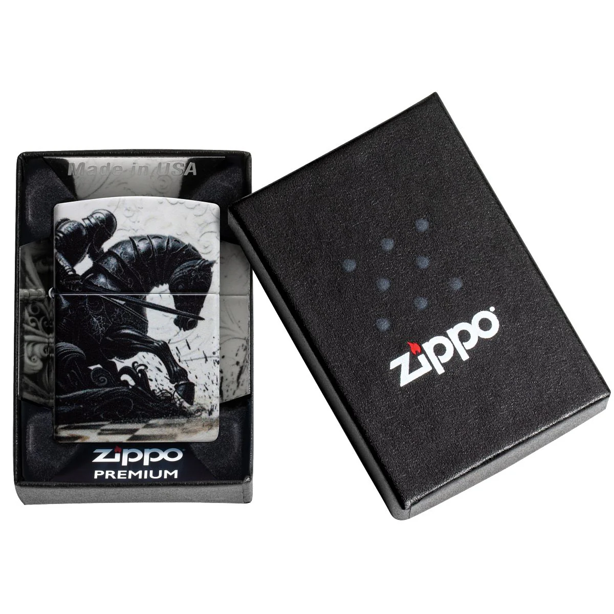 Zippo Lighter: Knight on Horseback - 540 Color 46924 - Image 10