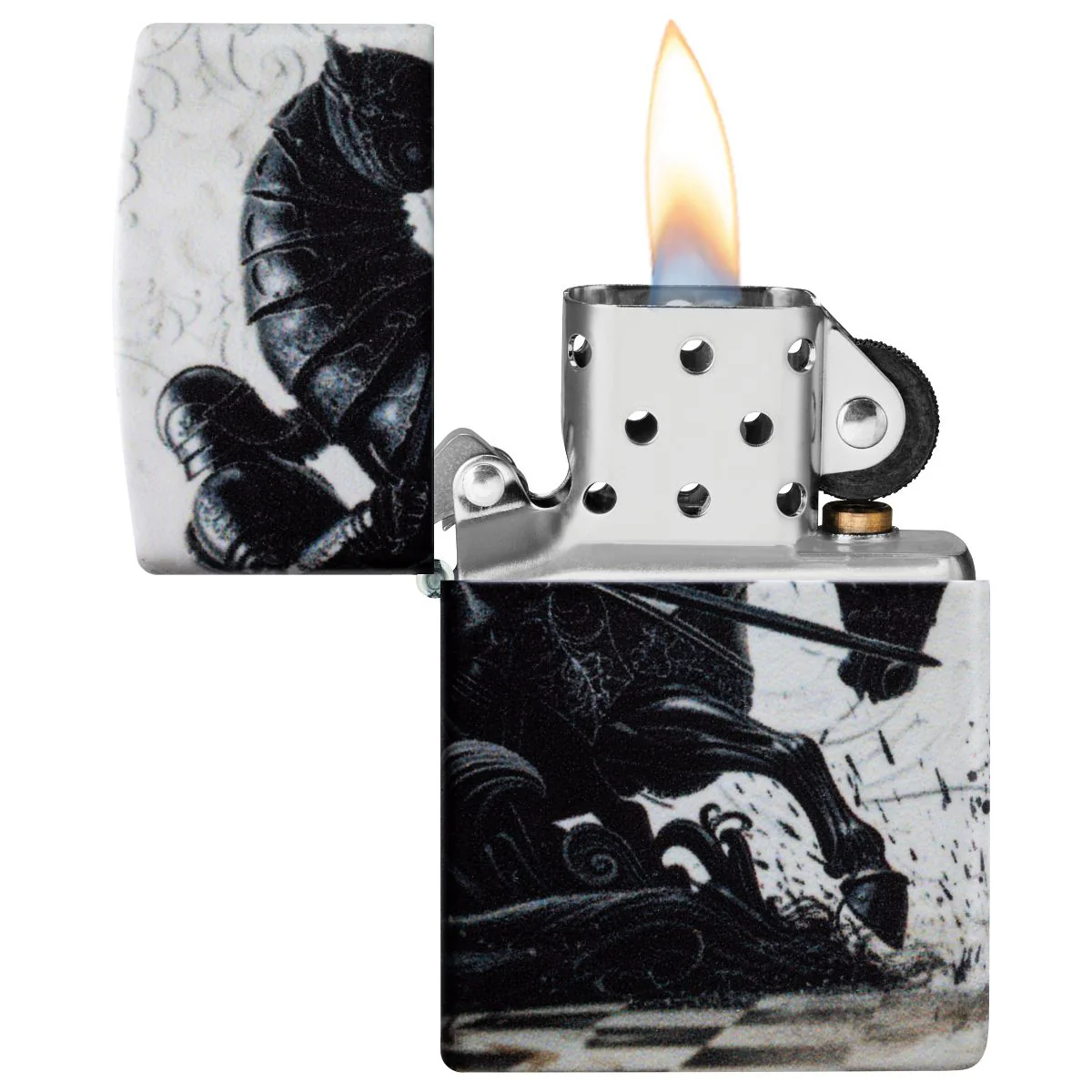 Zippo Lighter: Knight on Horseback - 540 Color 46924 - Image 7