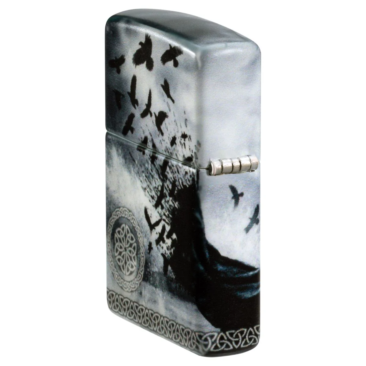 Zippo Lighter: Lady with Ravens by Mazzi - 540 Color 48969 - Image 4