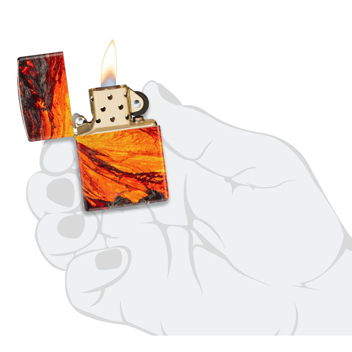 Zippo Lighter: Lava Flow - 540 Fusion 48622 - Image 9