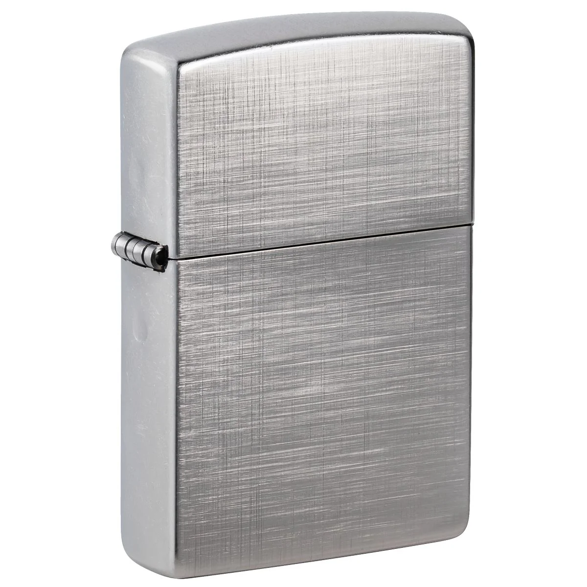 Zippo Lighter: Linen Weave - Brushed Chrome 28181