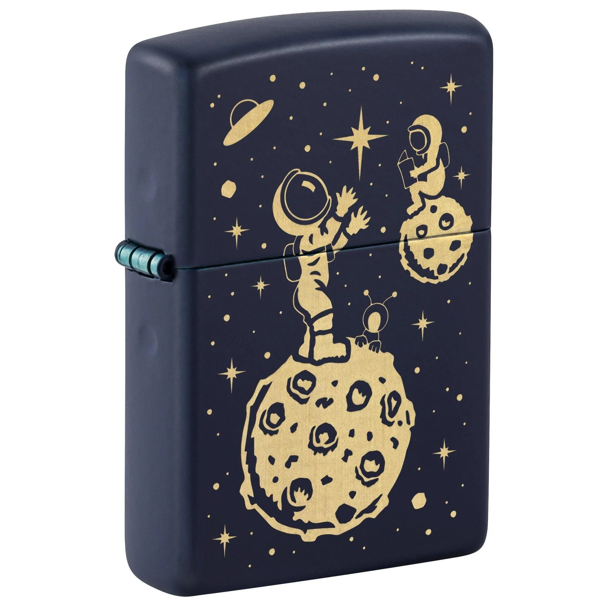 Zippo Lighter: Lost in Space Design, Engraved - Navy Matte 46423