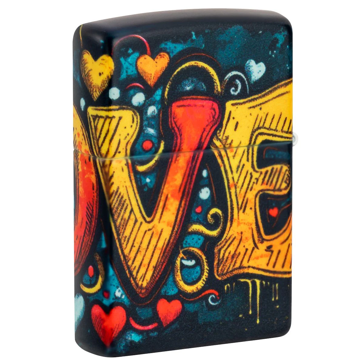 Zippo Lighter: Love Mural Design - 540 Color 46283 - Image 2