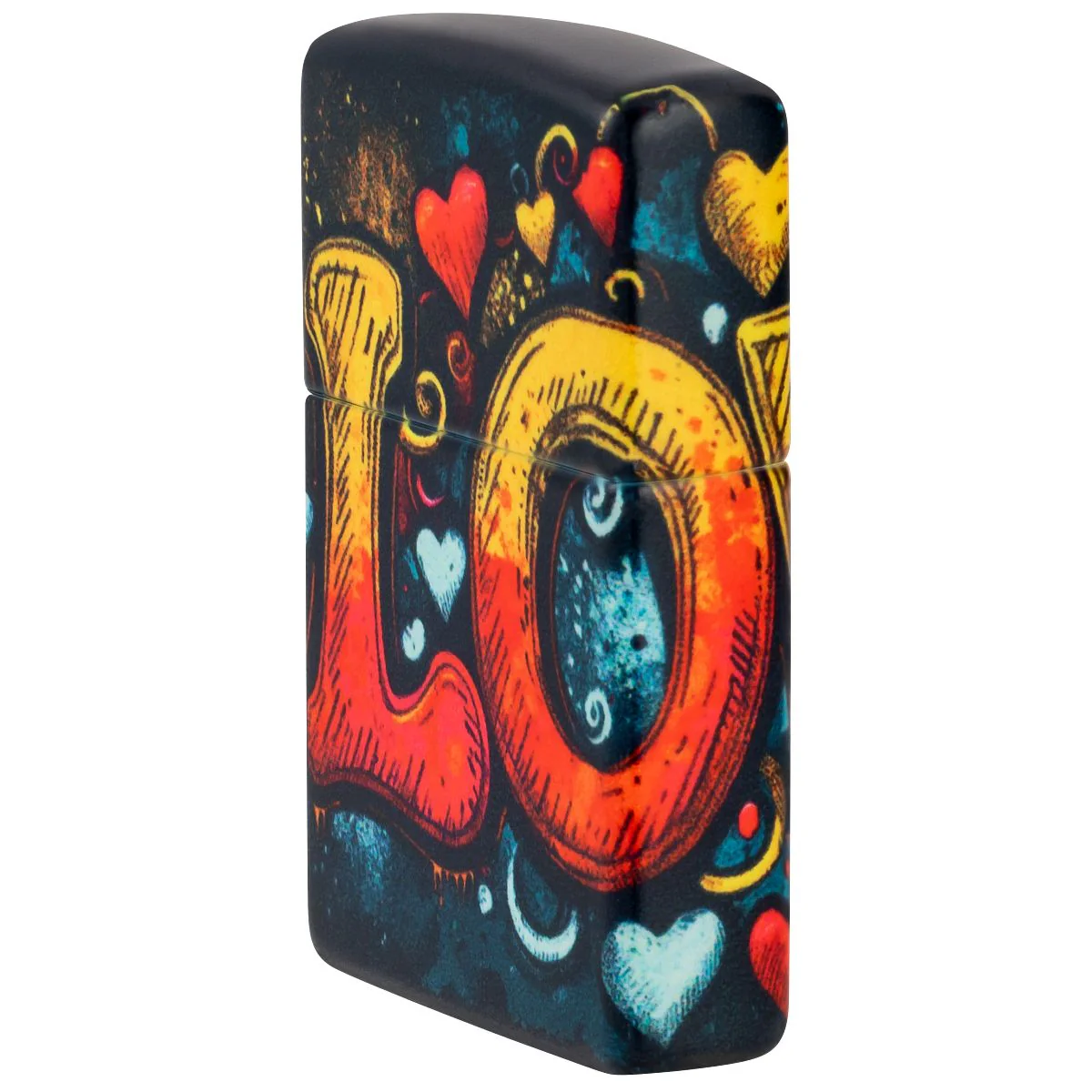 Zippo Lighter: Love Mural Design - 540 Color 46283 - Image 3