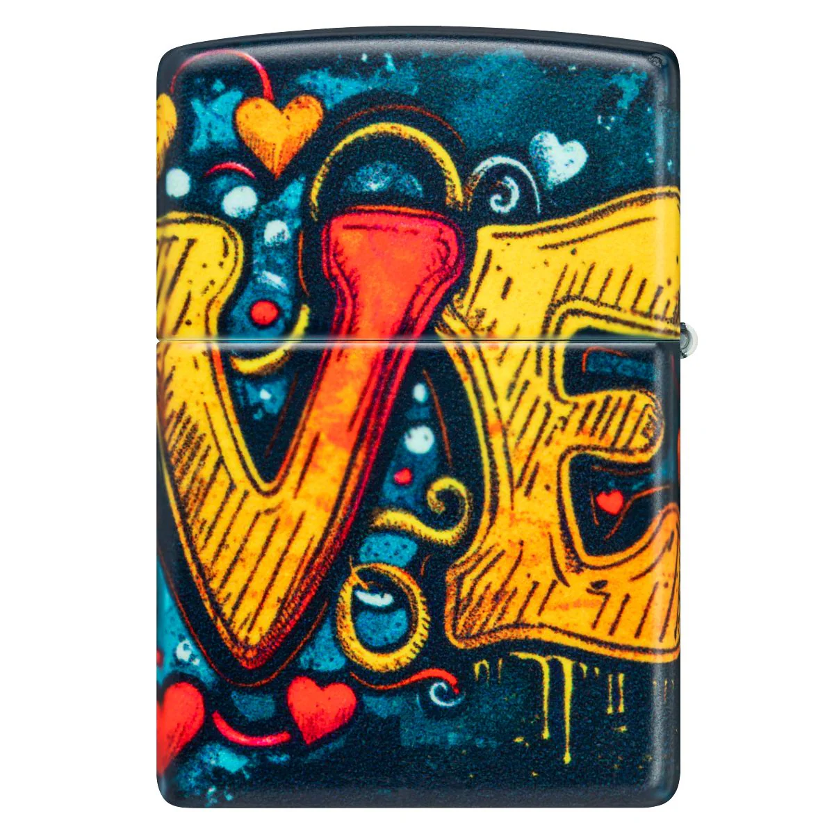 Zippo Lighter: Love Mural Design - 540 Color 46283 - Image 5