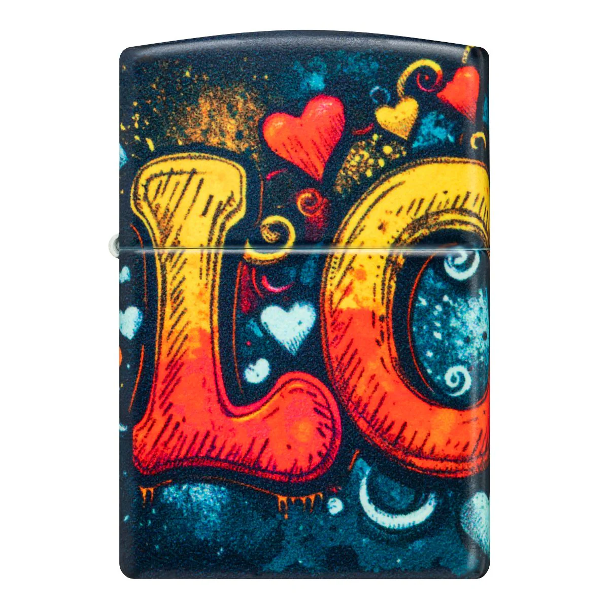 Zippo Lighter: Love Mural Design - 540 Color 46283 - Image 6