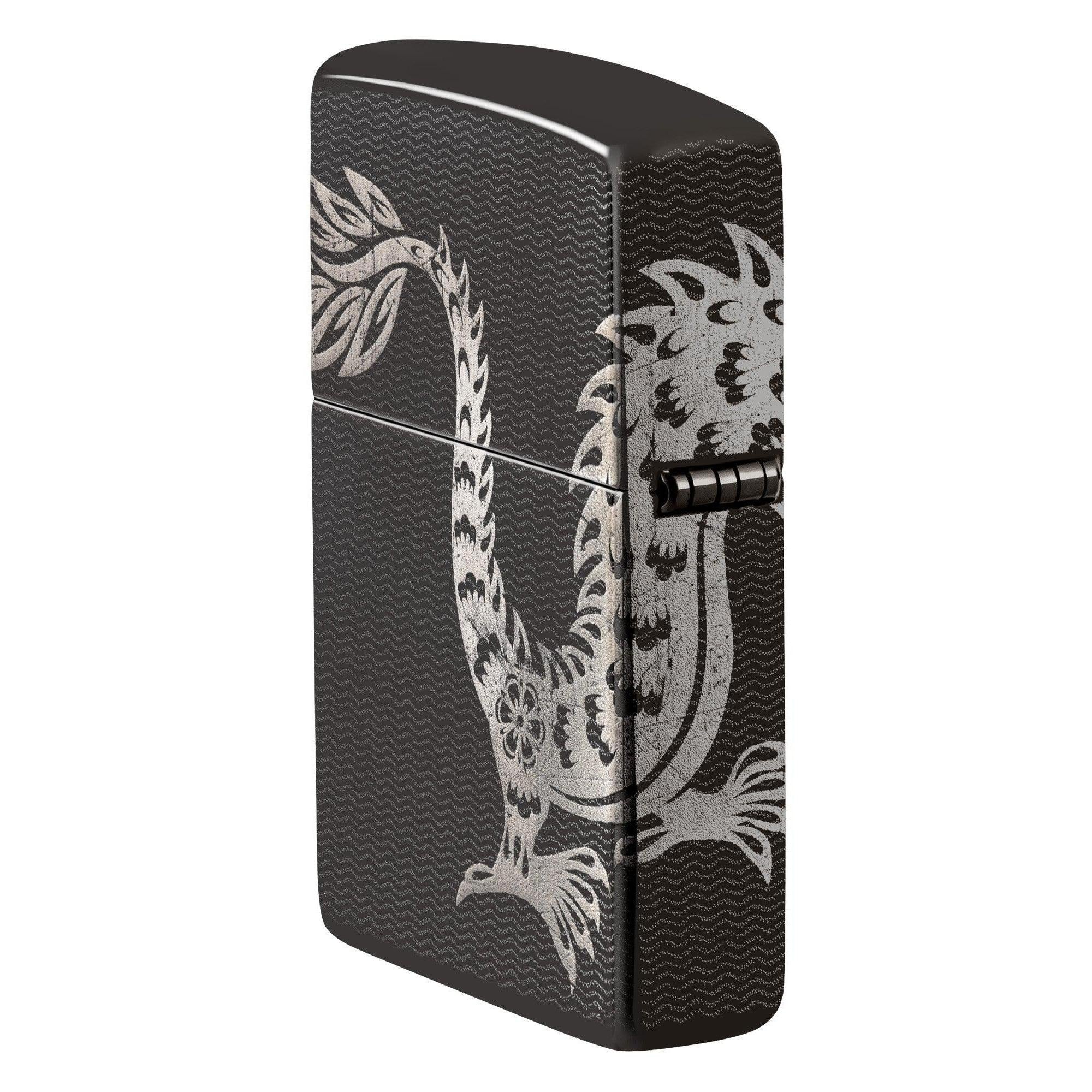 Zippo Lighter: Lucky Dragon, Photo 360 - High Polish Black 46260 - Image 4