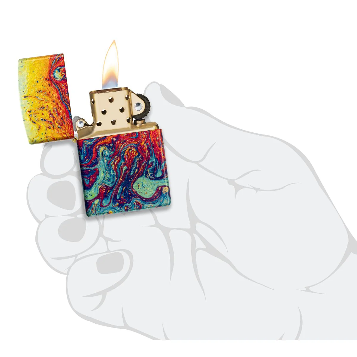 Zippo Lighter: Magma Design - 540 Fusion 46966 - Image 9
