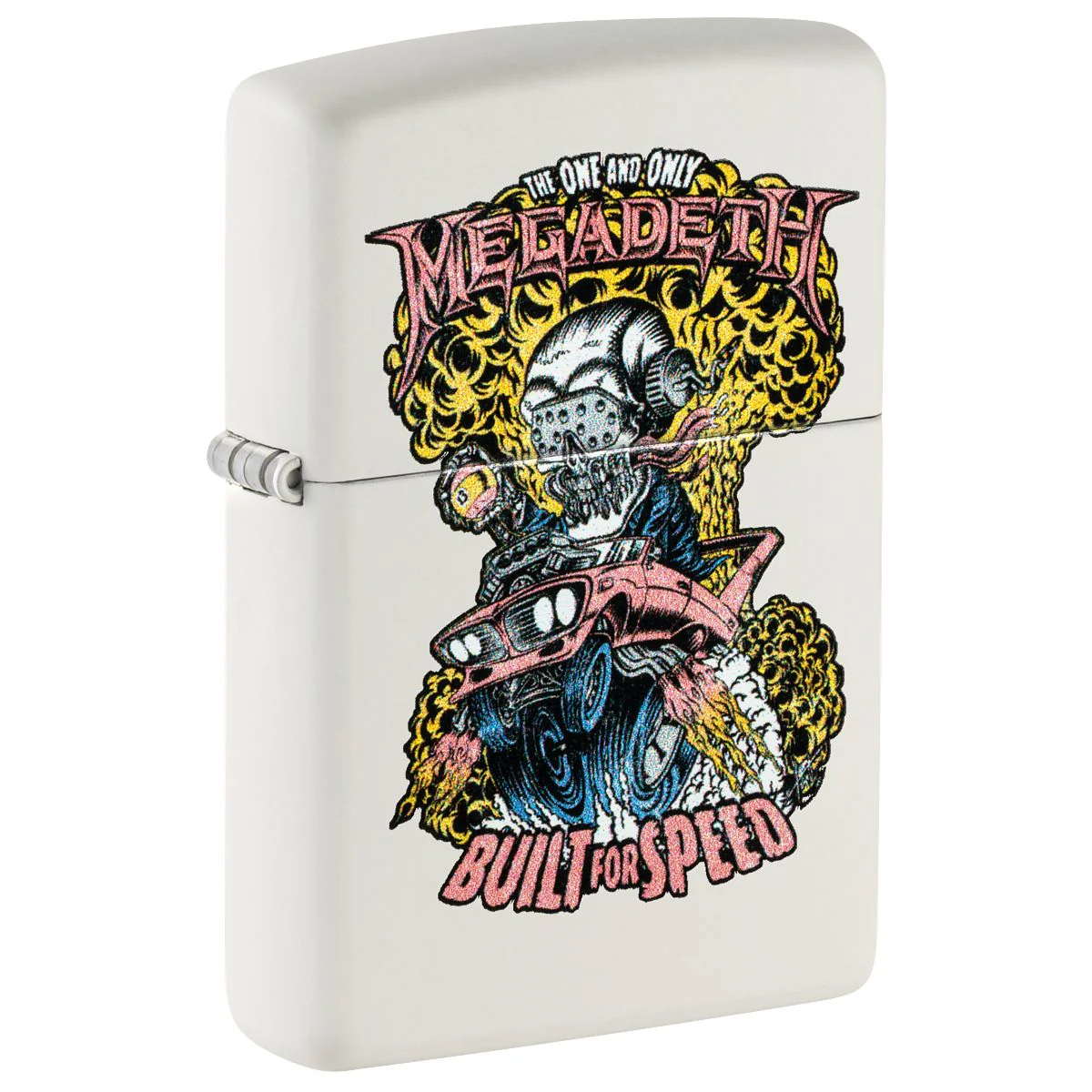 Zippo Lighter: Megadeth, Built for Speed - White Matte 47237