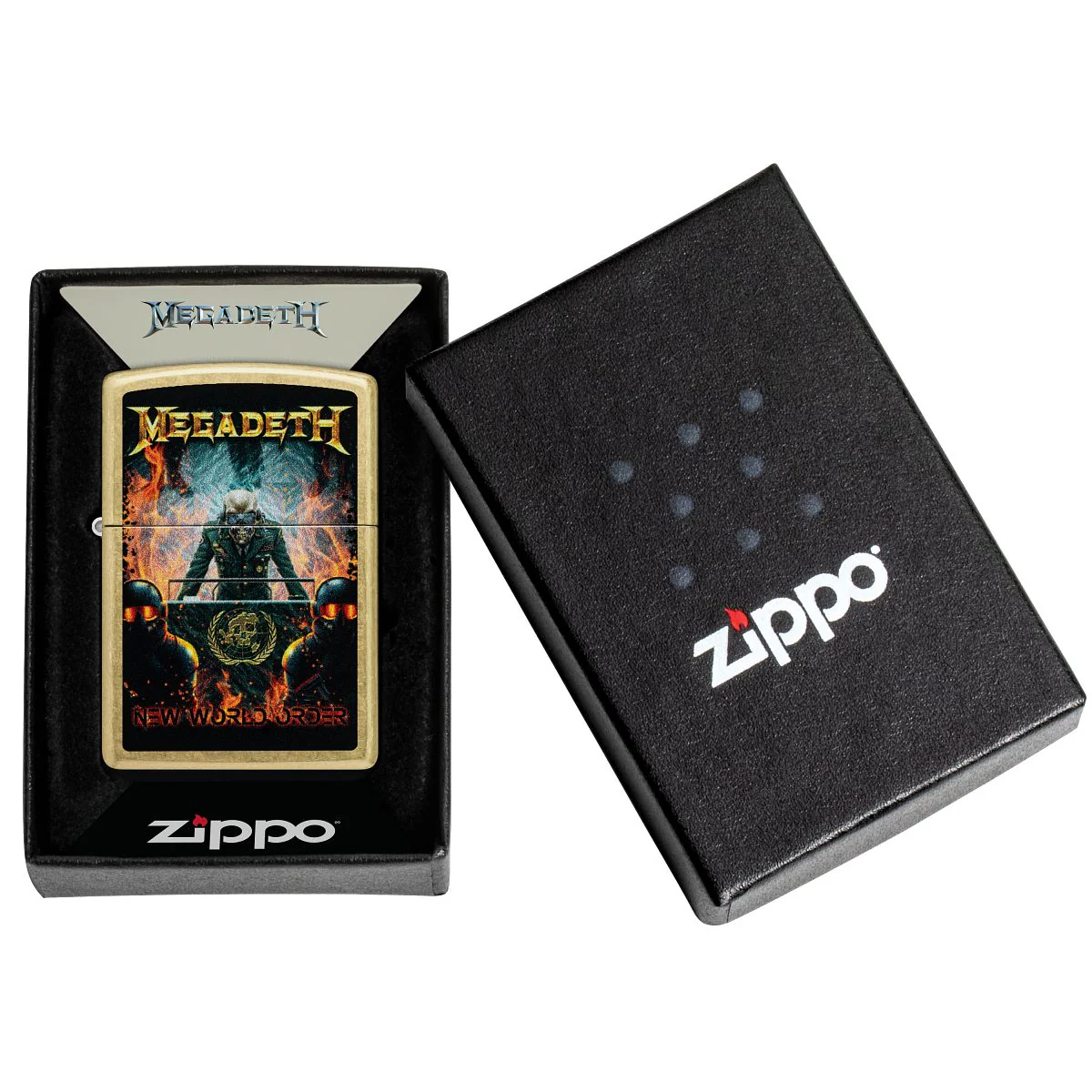 Zippo Lighter: Megadeth, New World Order - Street Brass 47236 - Image 6