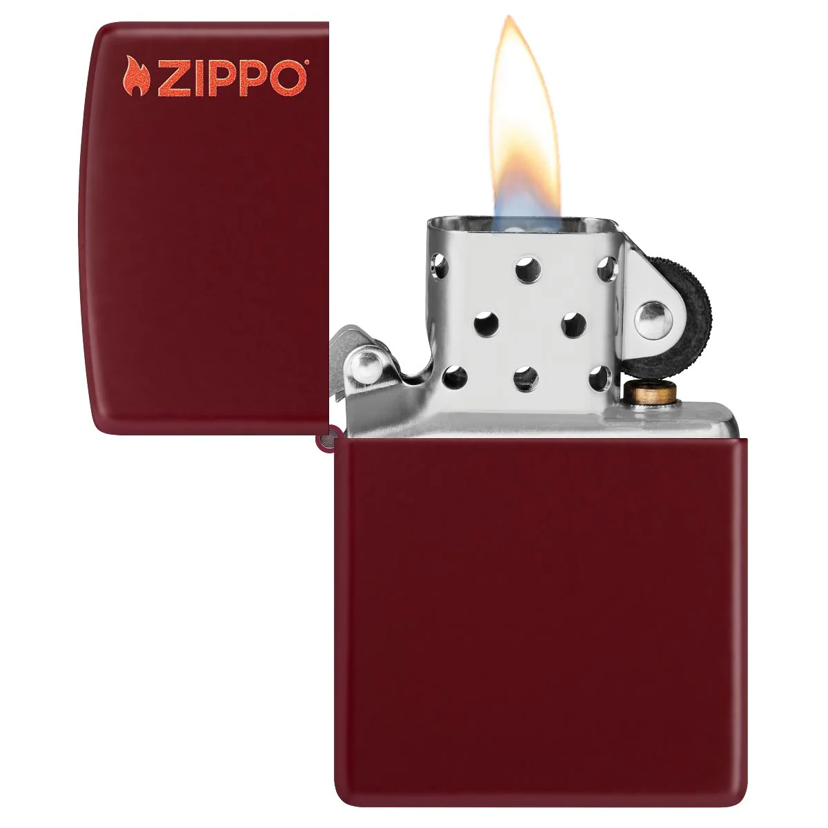Zippo Lighter: Merlot with Zippo Logo - 46021ZL - Image 6