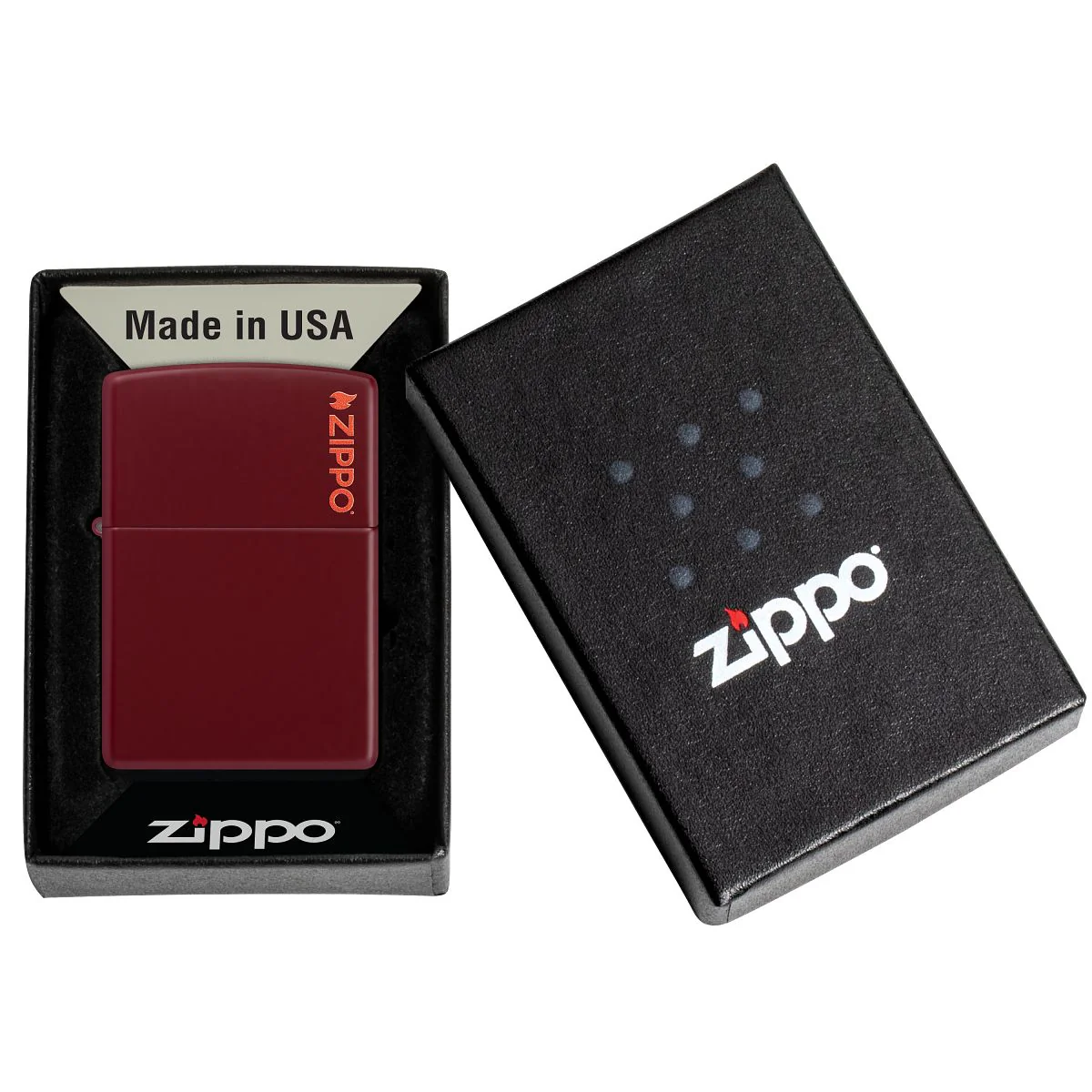Zippo Lighter: Merlot with Zippo Logo - 46021ZL - Image 9