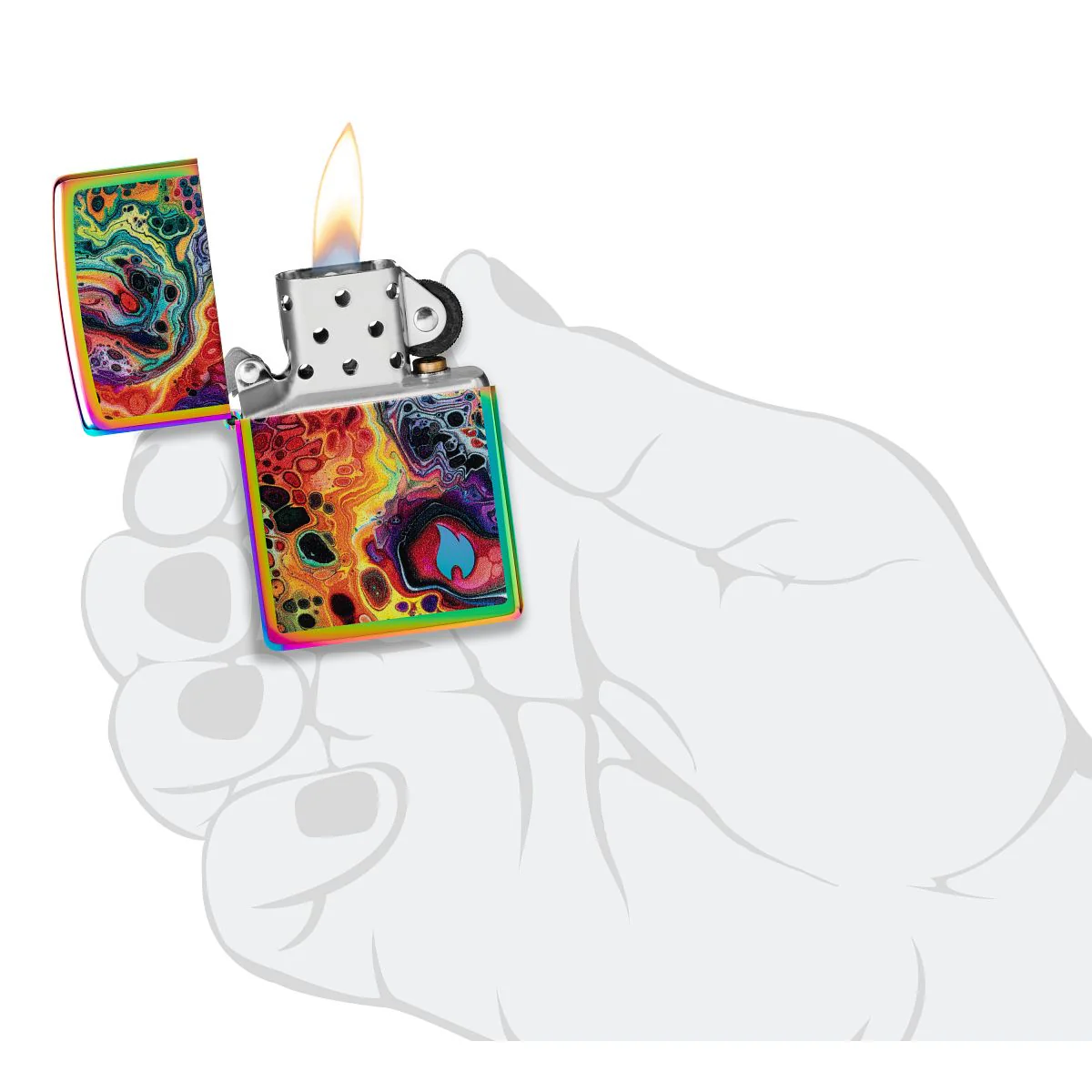 Zippo Lighter: Mesmerizing Magma - Multi-Color 46938 - Image 5