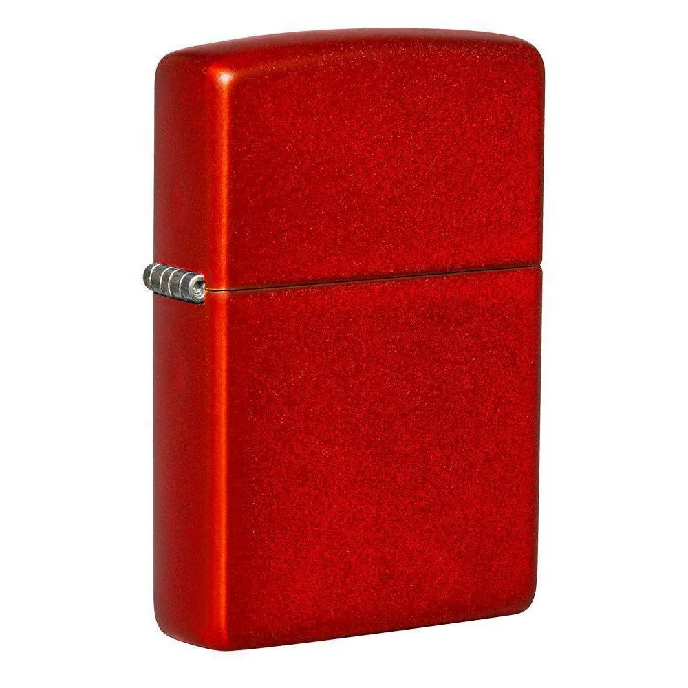 Zippo Lighter: Metallic Red Matte 49475