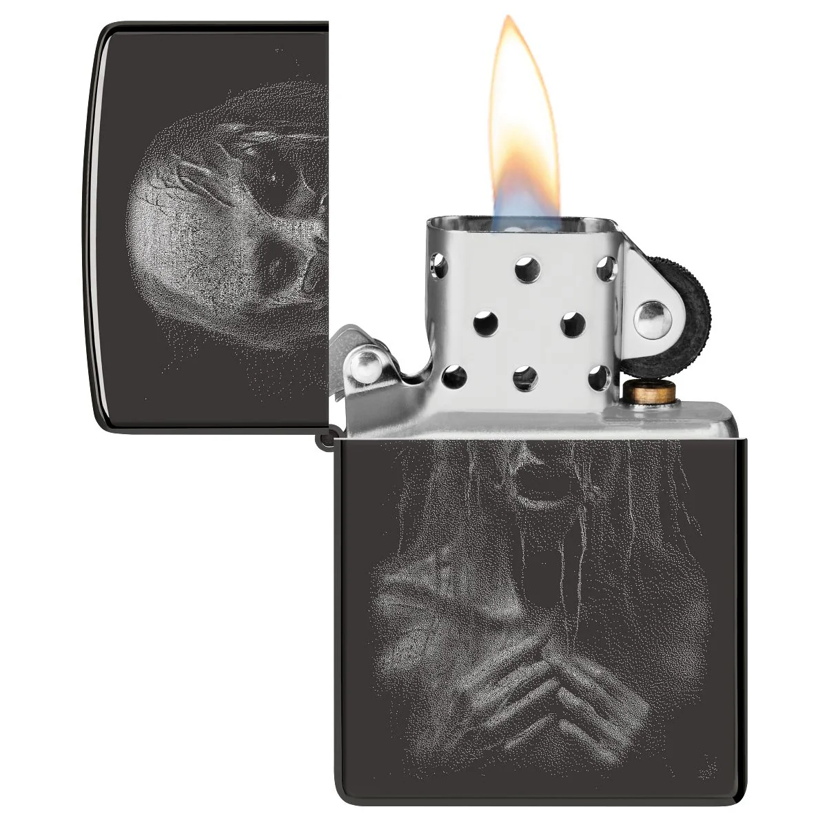 Zippo Lighter: Monster Design, Photo Image - High Polish Black 46292 - Image 3