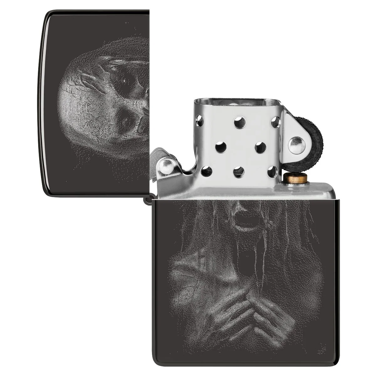 Zippo Lighter: Monster Design, Photo Image - High Polish Black 46292 - Image 4