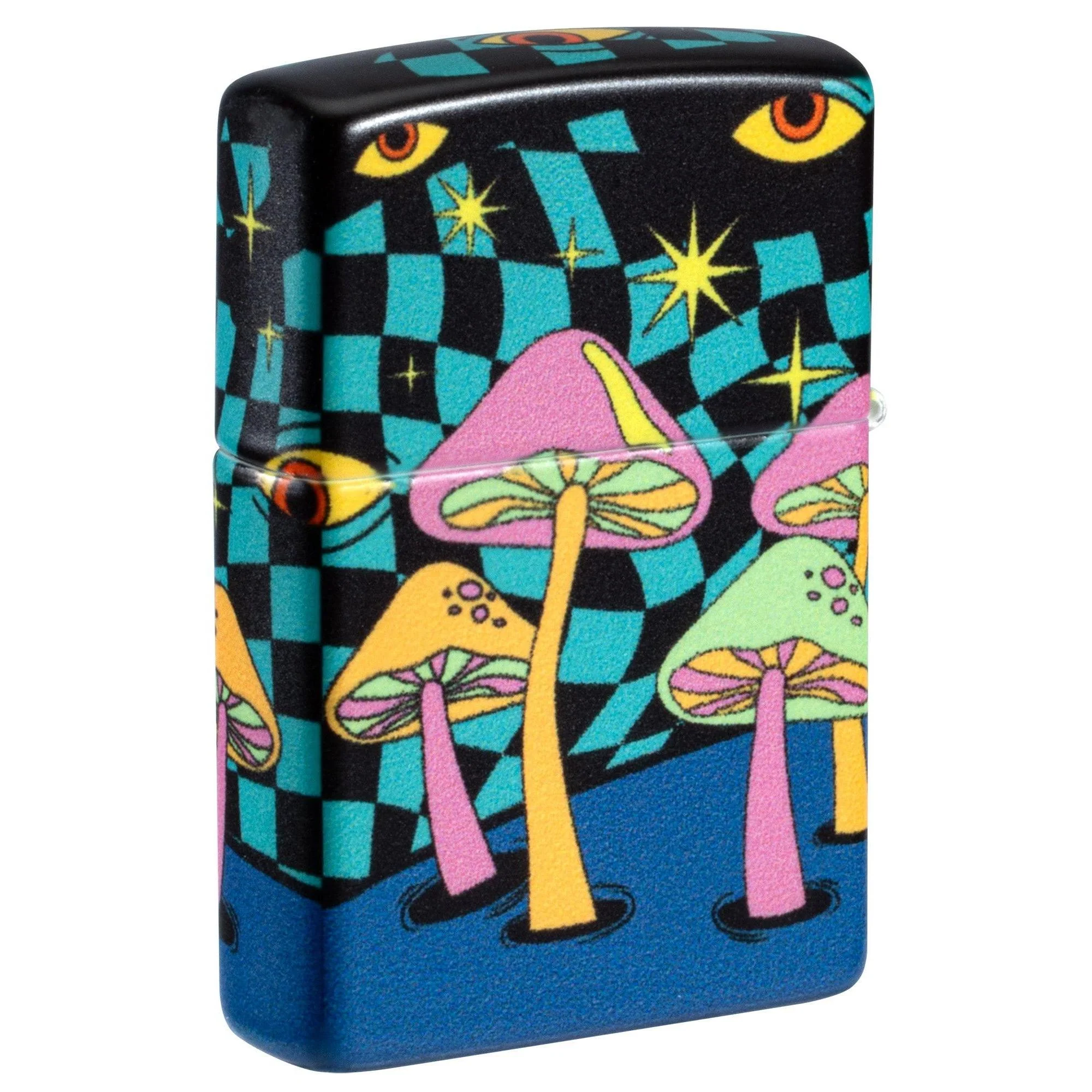 Zippo Lighter: Mushrooms Design - Glow-in-the-Dark 46564 - Image 2