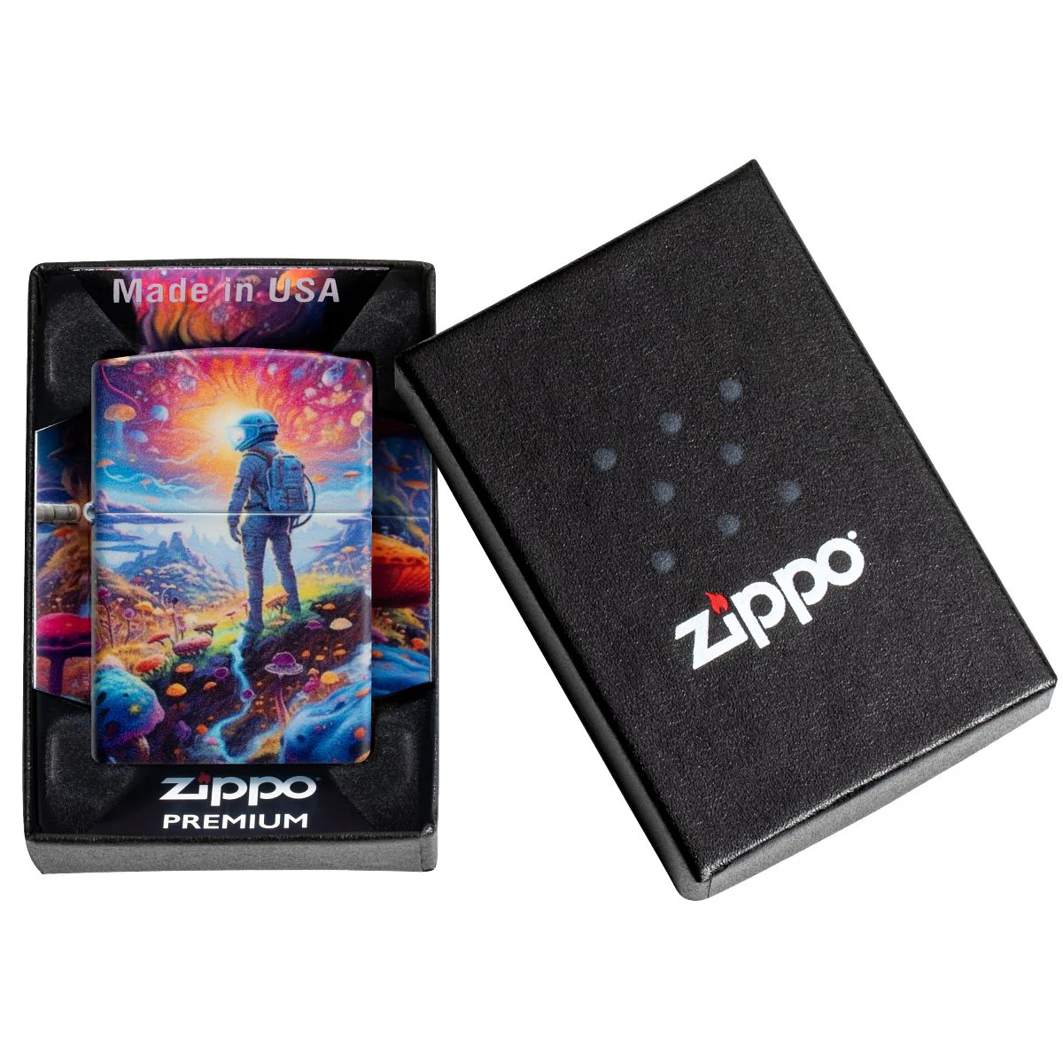 Zippo Lighter: Mushrooms in Space - 540 Color 46433 - Image 10