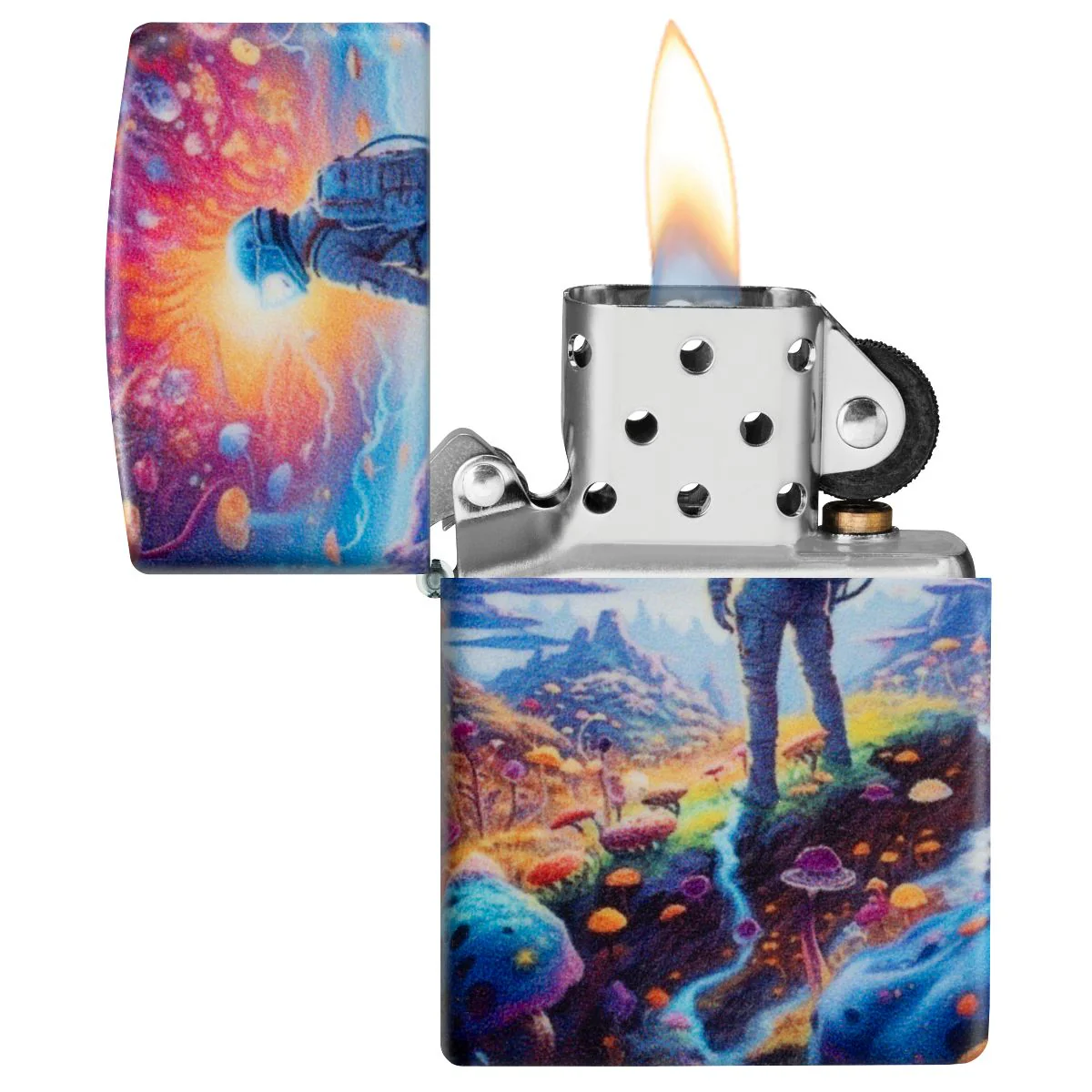 Zippo Lighter: Mushrooms in Space - 540 Color 46433 - Image 7