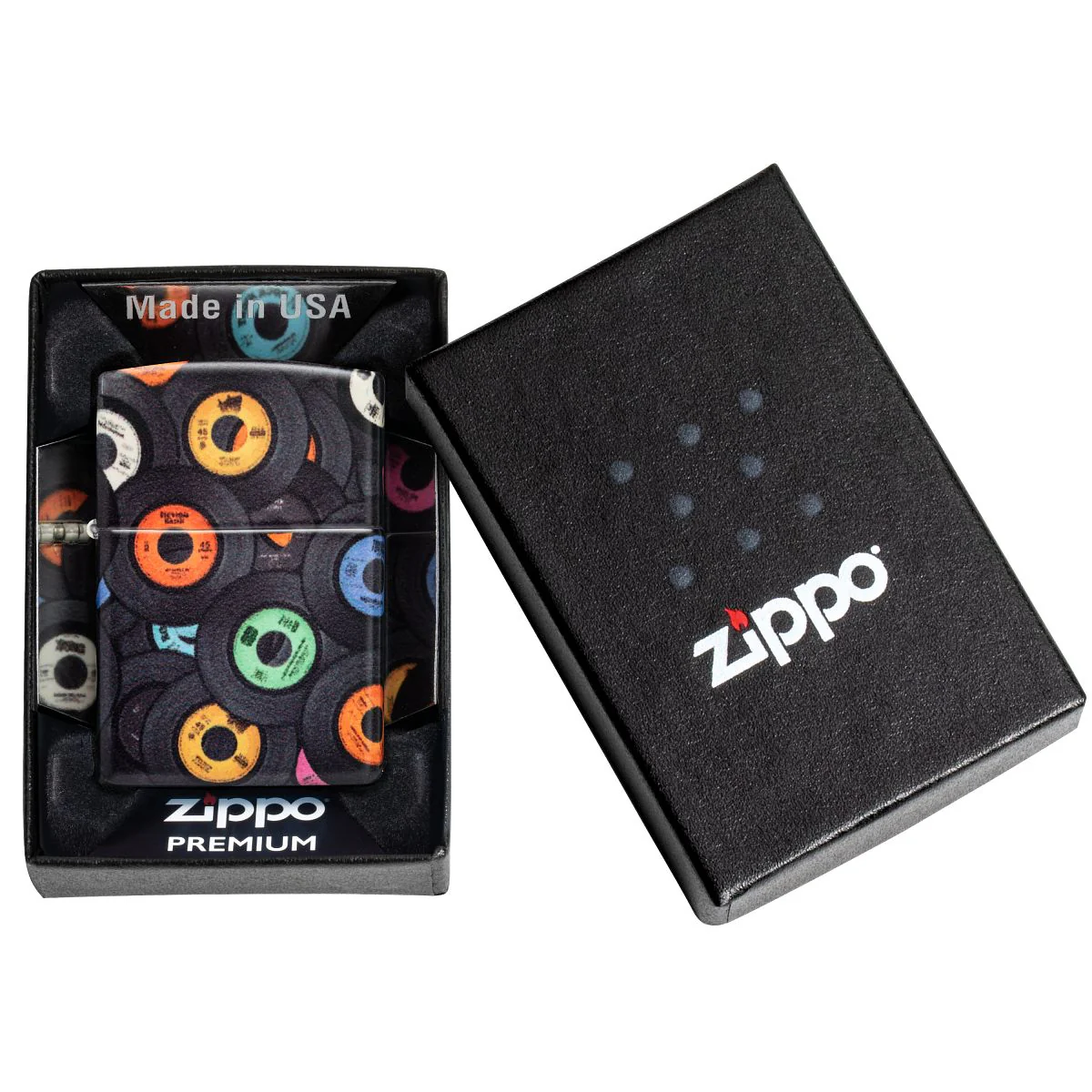 Zippo Lighter: Music Records, 540 Color - 540 Matte 48770 - Image 10