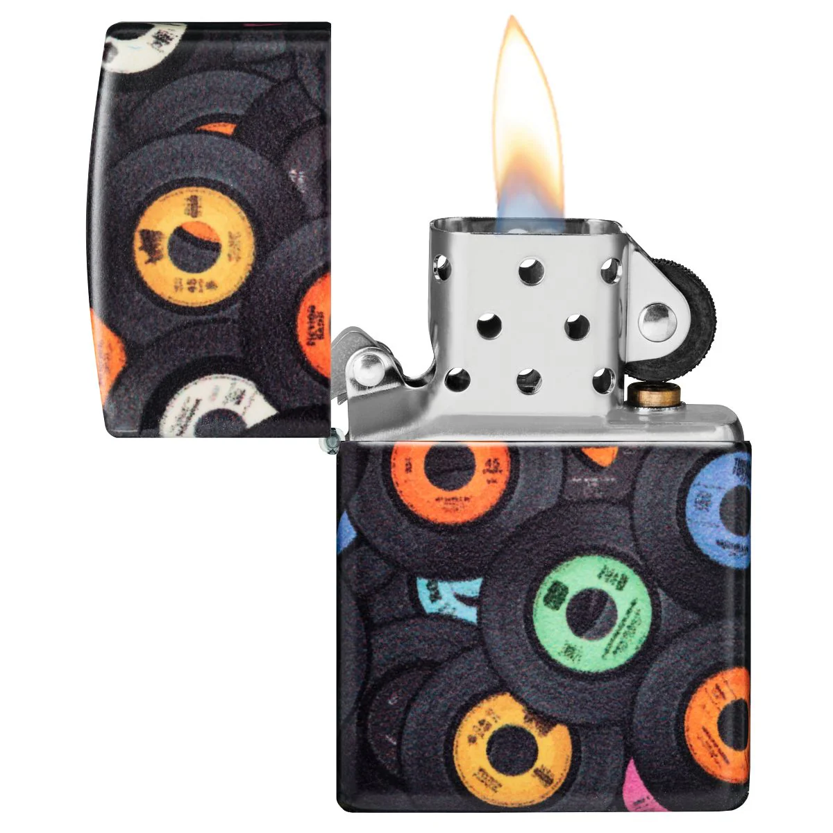 Zippo Lighter: Music Records, 540 Color - 540 Matte 48770 - Image 7