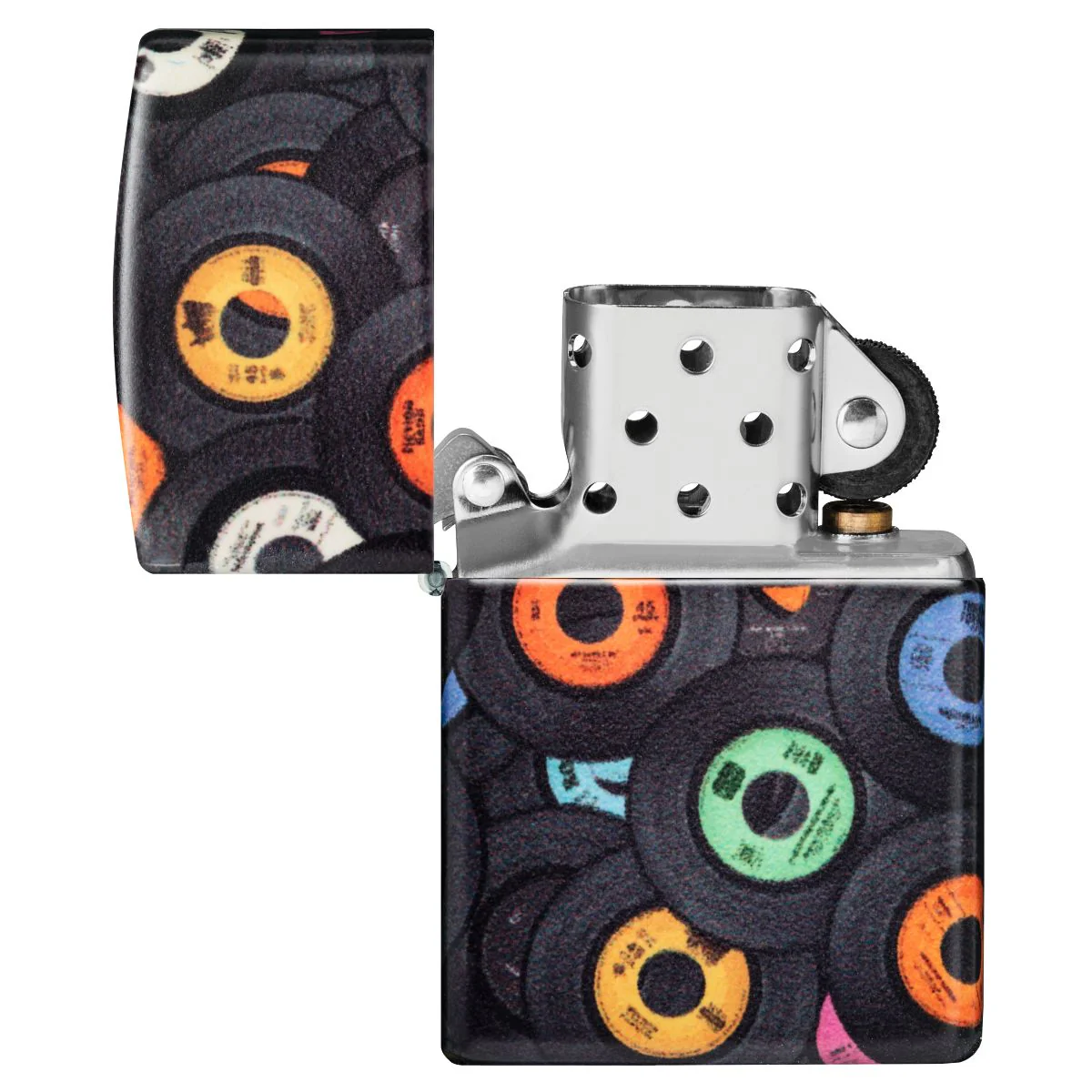 Zippo Lighter: Music Records, 540 Color - 540 Matte 48770 - Image 8